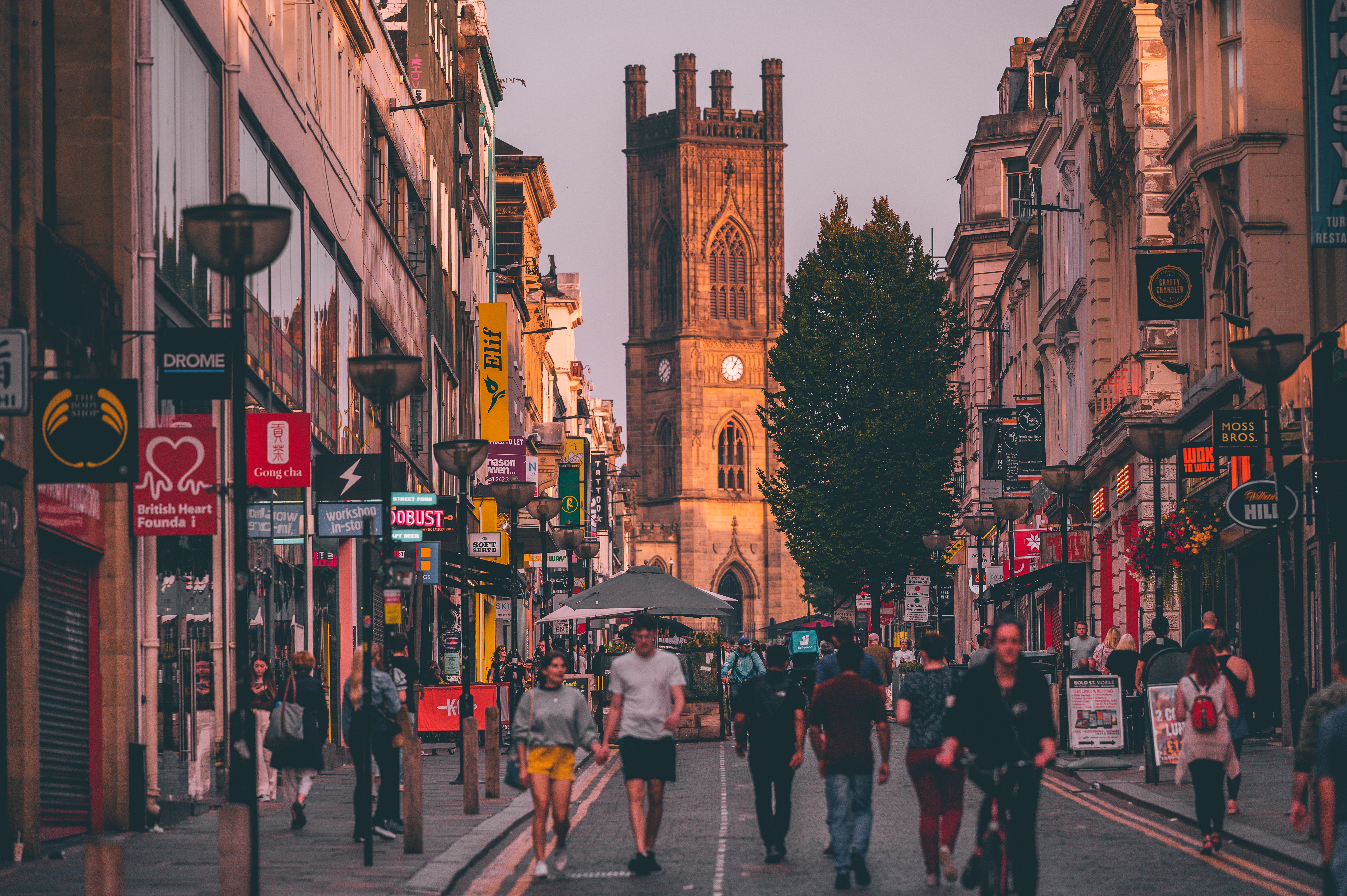 Liverpool has become more accessible thanks to cultural investment. Pictured is popular busking area, Bold Street