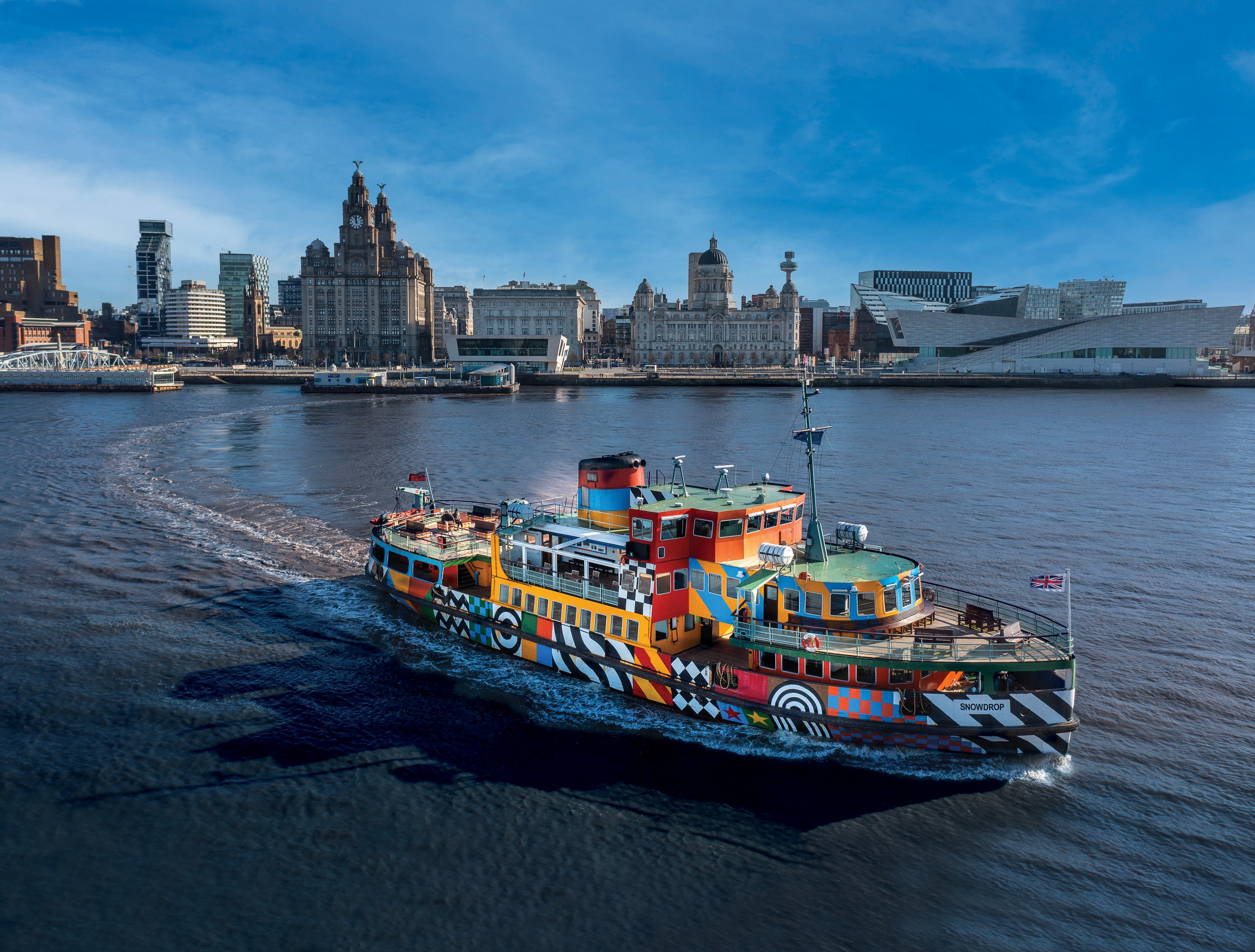 The Mersey Ferry takes a short but iconic route