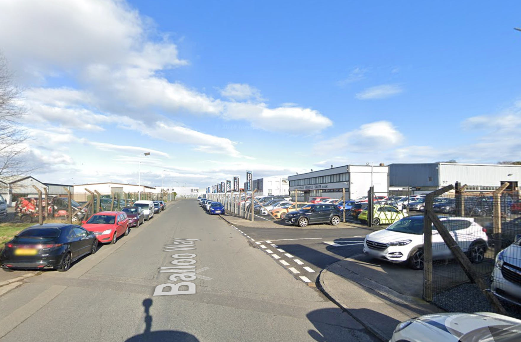Balloo Way in Bangor, Co Down, where the fire broke out