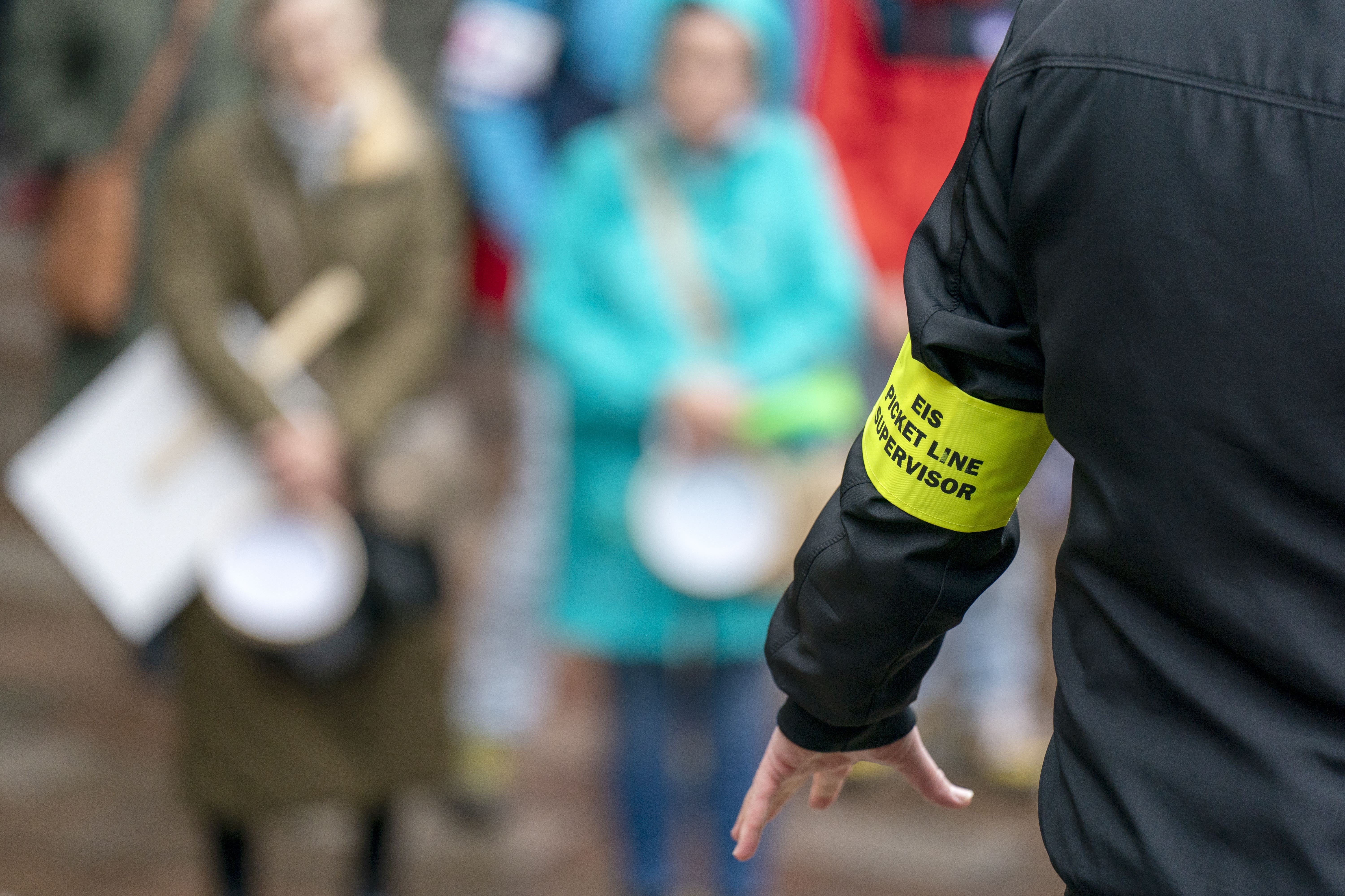 Members of the EIS backed strike action (Jane Barlow/PA)