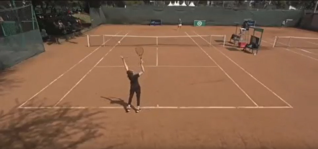 <p>Hajar Abdelkader committed 20 double faults in the viral performance</p>