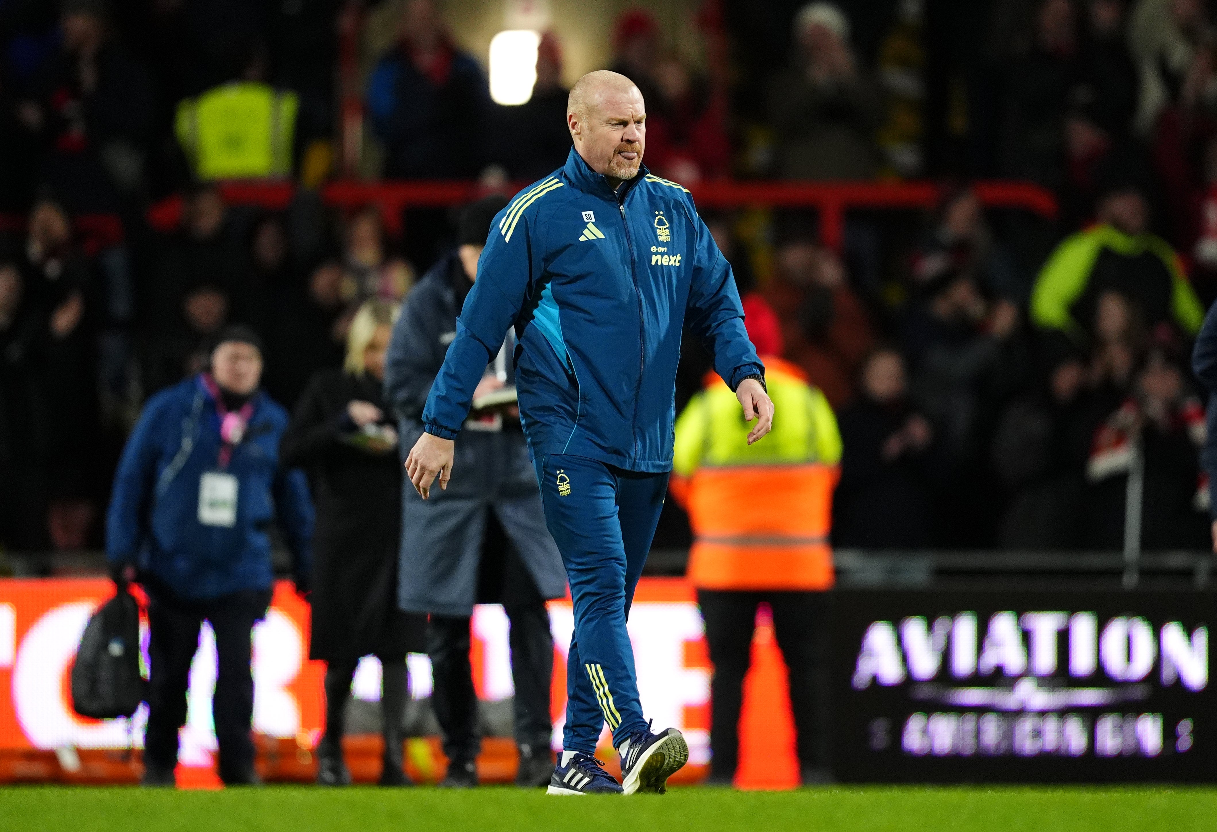 Sean Dyche made eight changes to the Forest side and called on his first choice players but couldn't get over the line