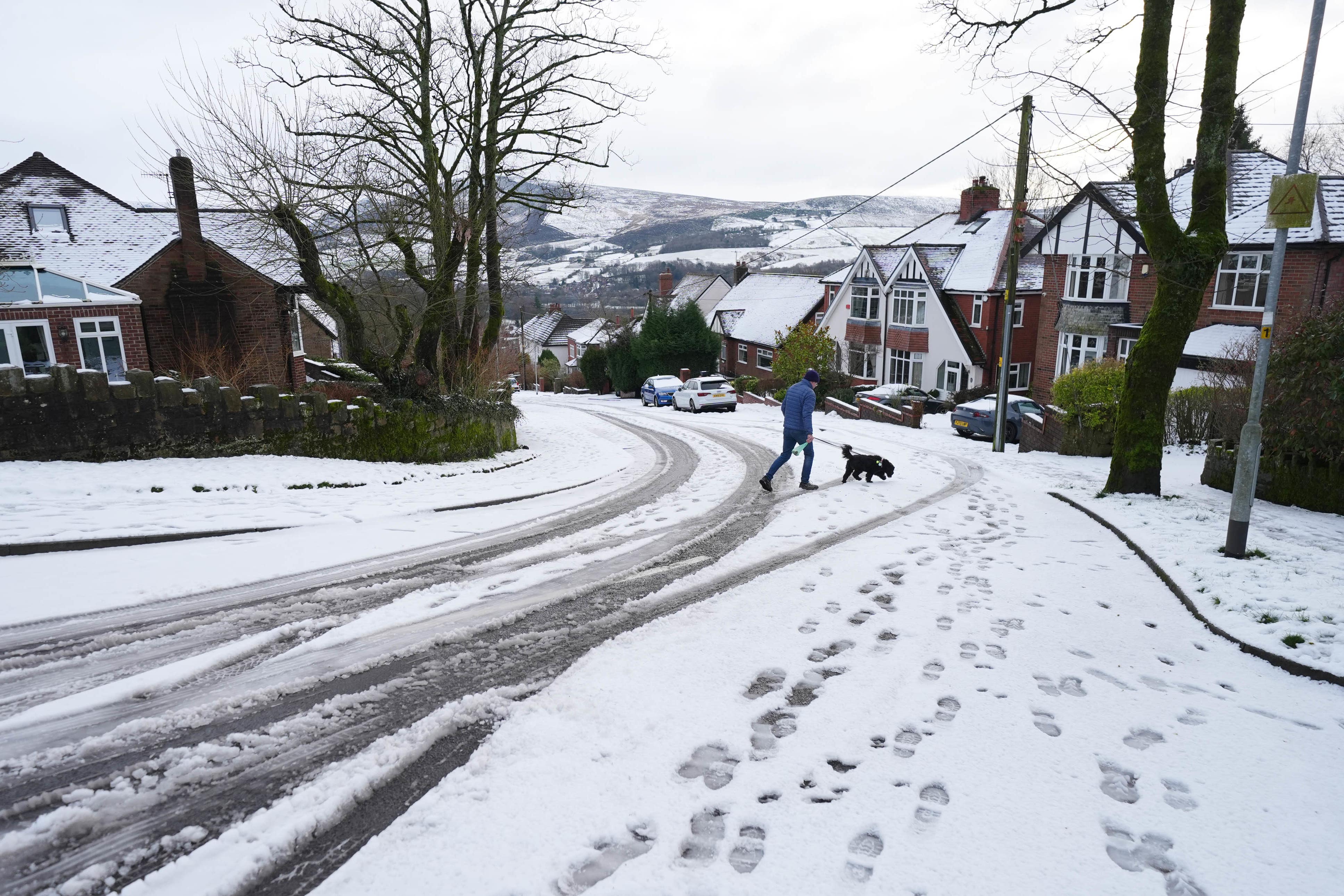 Heavy snow has fallen across parts of the country (Jacob King/PA)