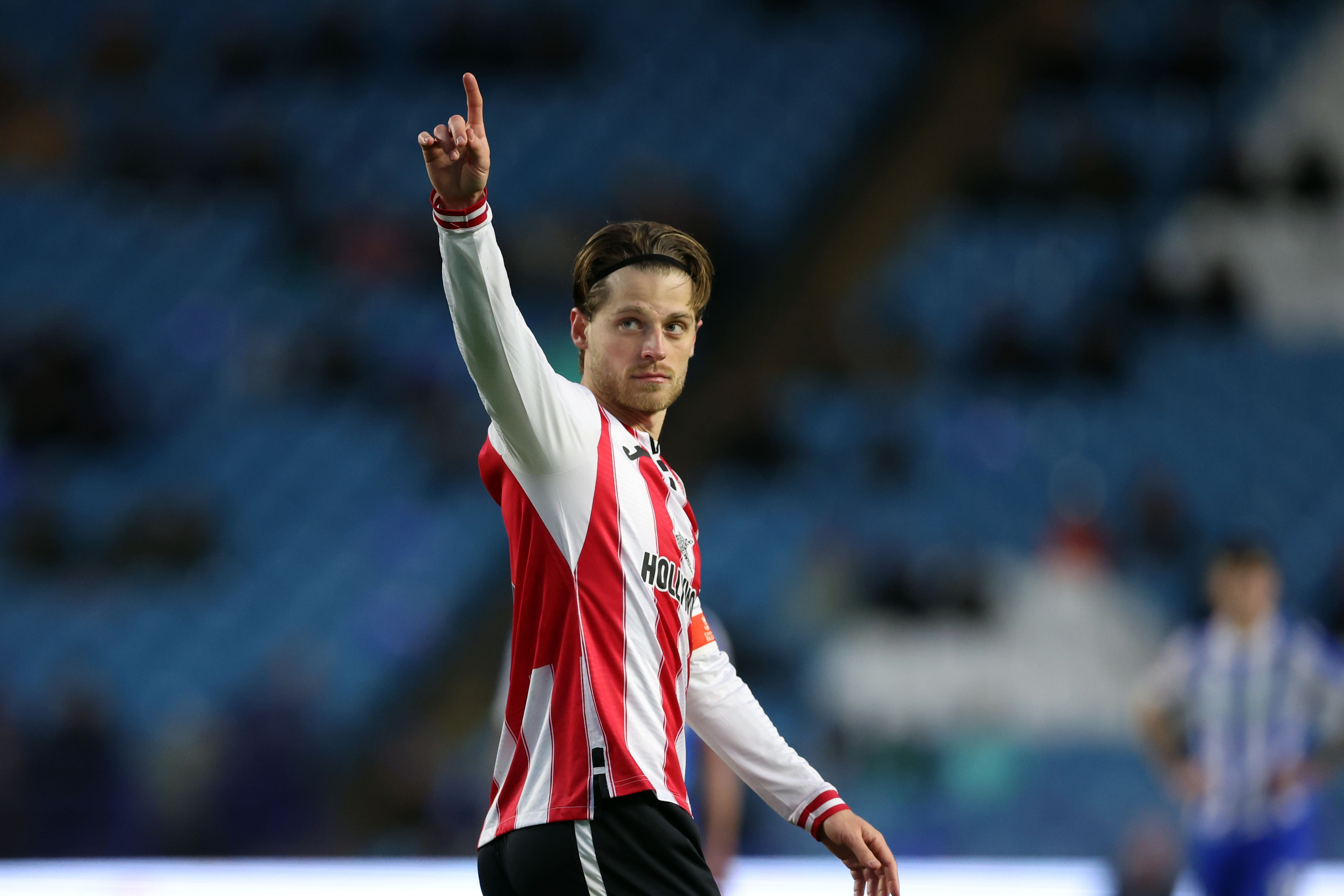 Mathias Jensen scored as Brentford beat Sheffield Wednesday (Barrington Coombs/PA)