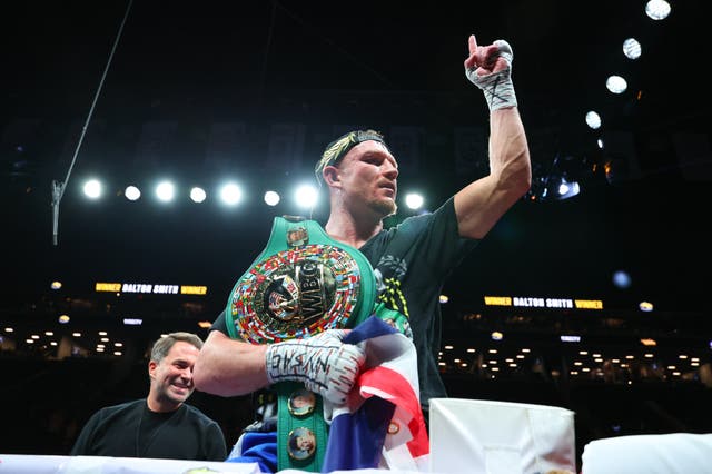 <p>Dalton Smith knocked out Subriel Matias to win the WBC super-lightweight belt in New York</p>