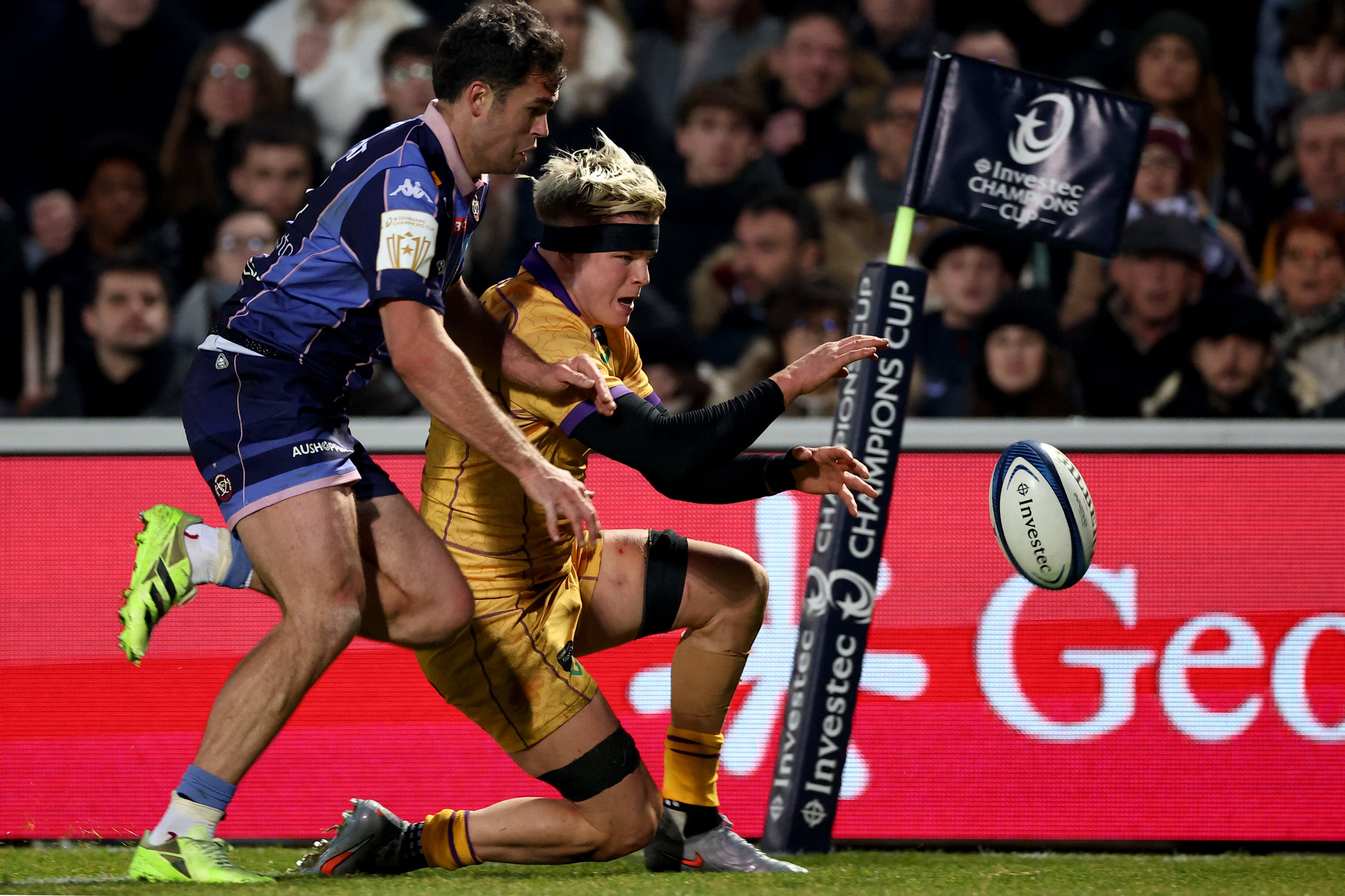 Henry Pollock scored twice as Northampton secured a bonus point