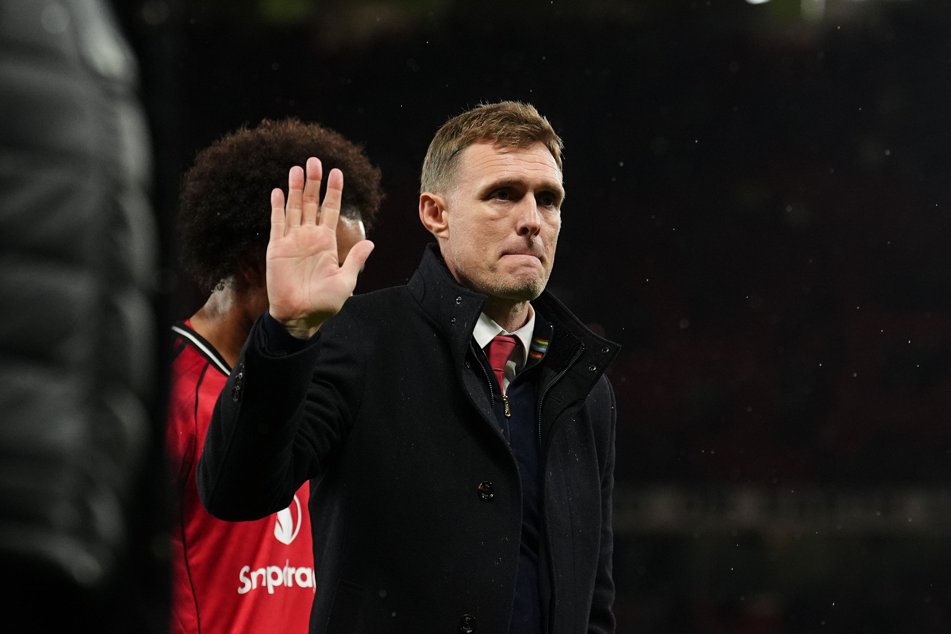 Darren Fletcher oversaw Manchester United’s FA Cup defeat to Brighton (Martin Rickett/PA)