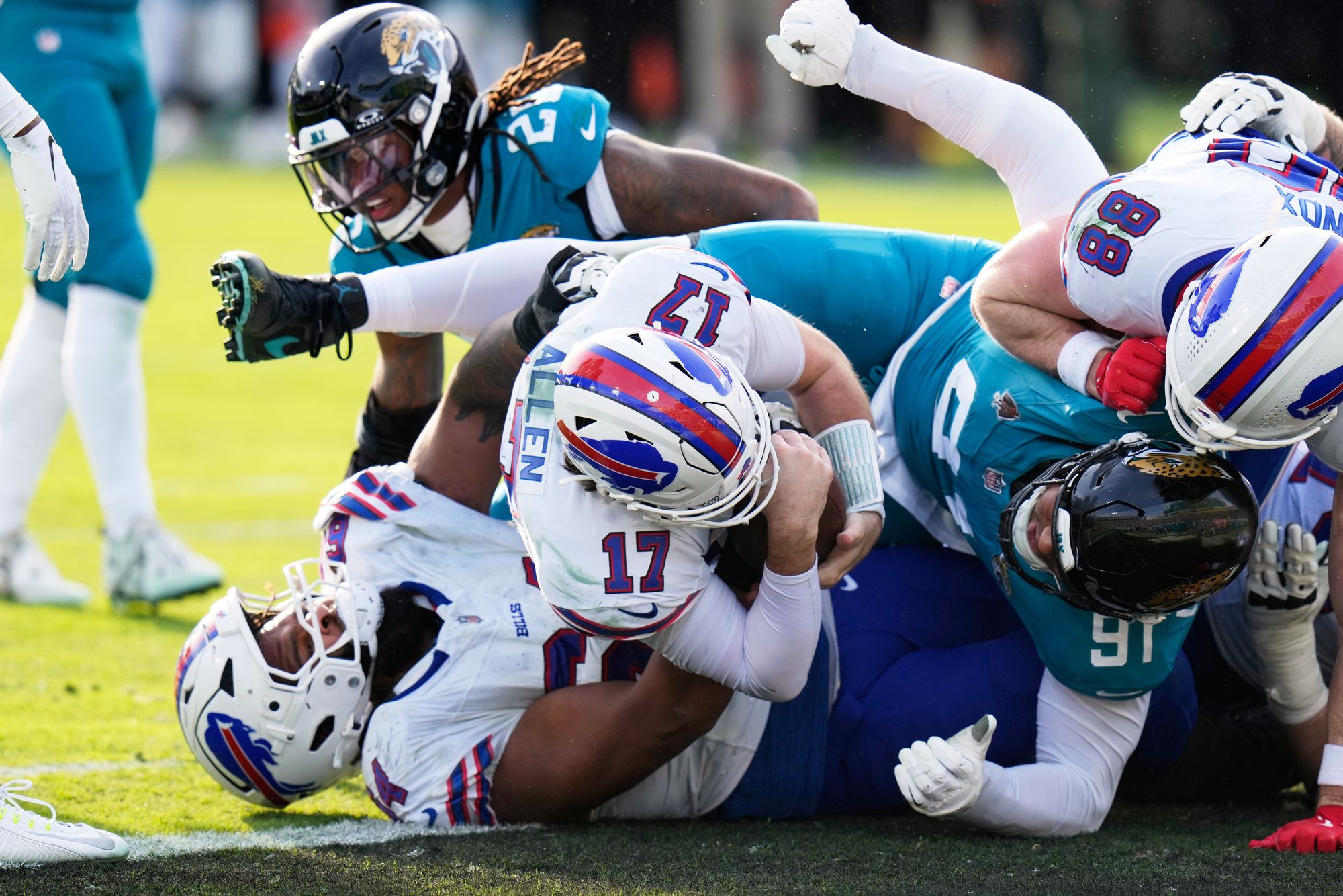 The Bills had dropped eight consecutive postseason games on the road since winning at Miami in the 1992 AFC championship game.