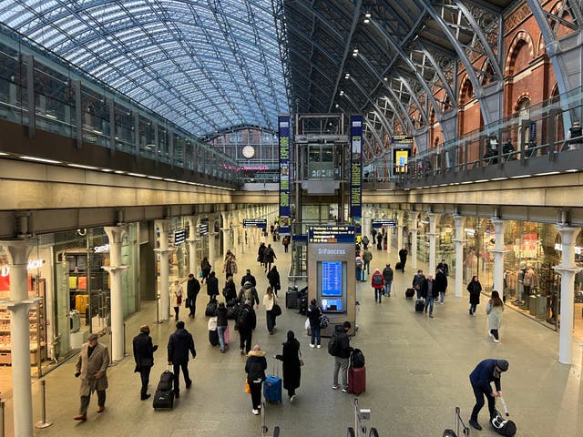 <p>Going places: UK's best connected station, London St Pancras International</p>