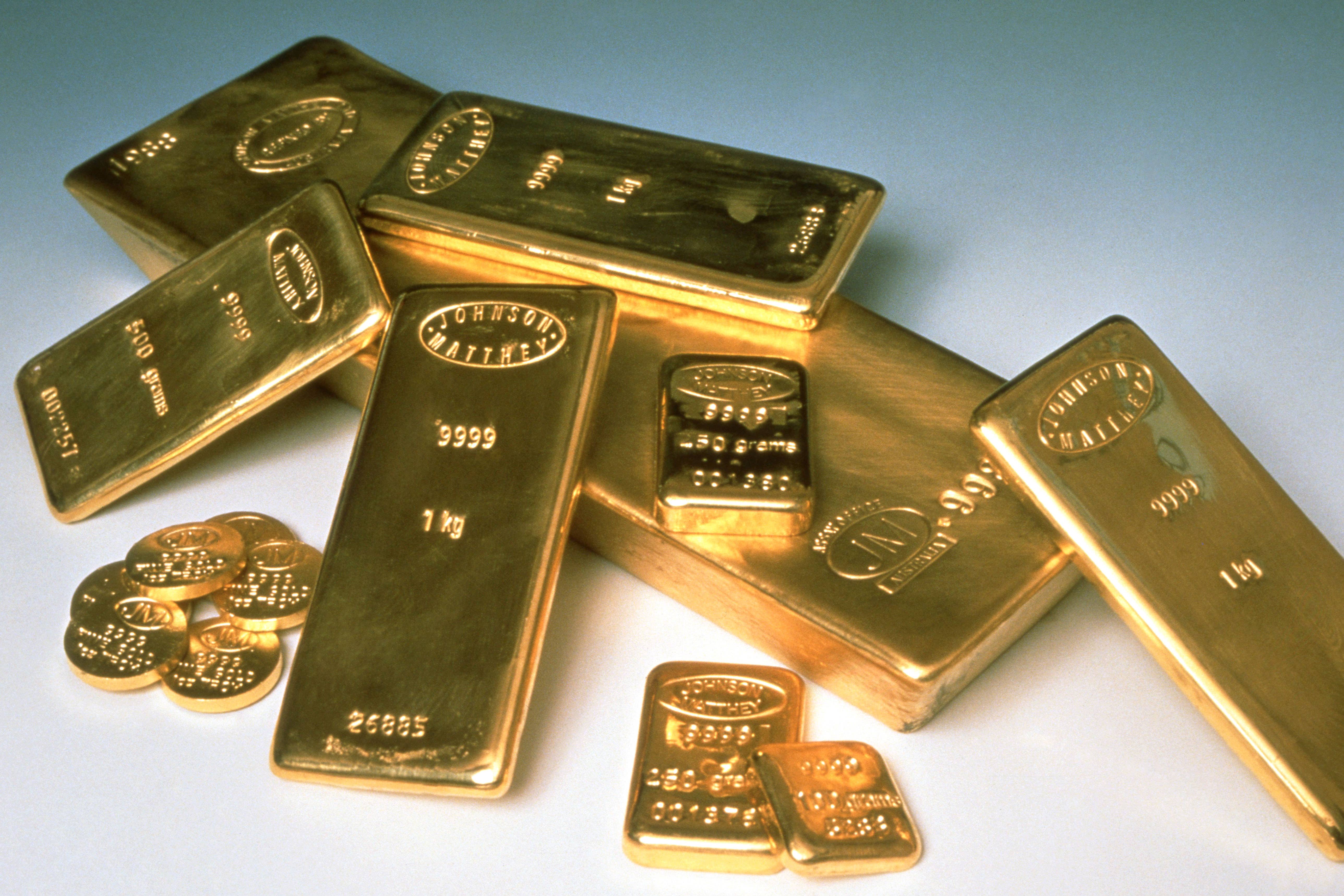 Gold prices have shot up by about 70% over the past year (Alamy/PA)
