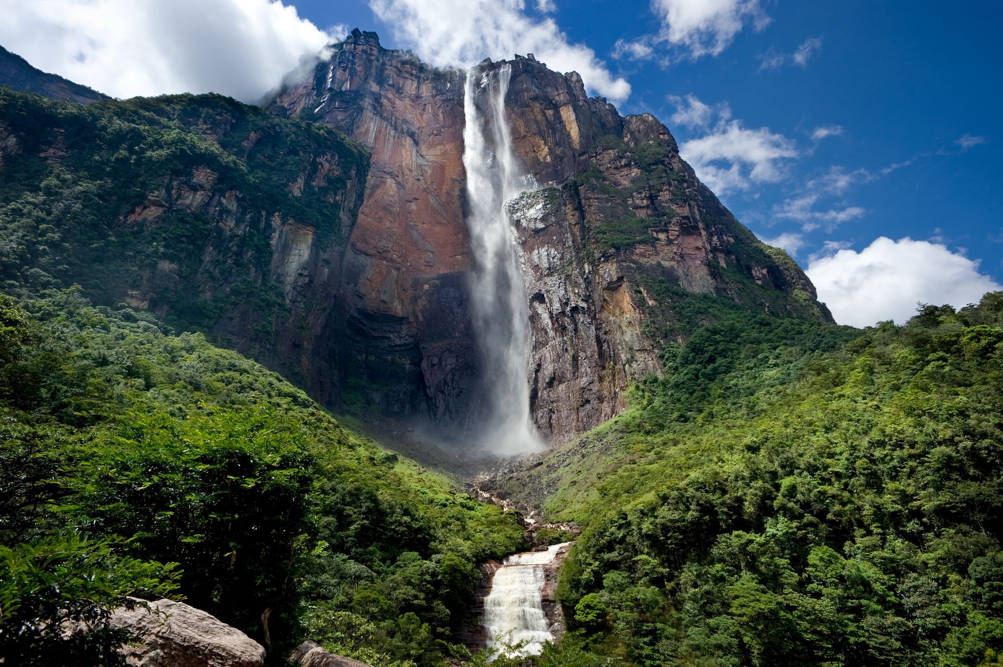 Angel Falls, the world's tallest uninterrupted waterfall, is situated in Canaima National Park