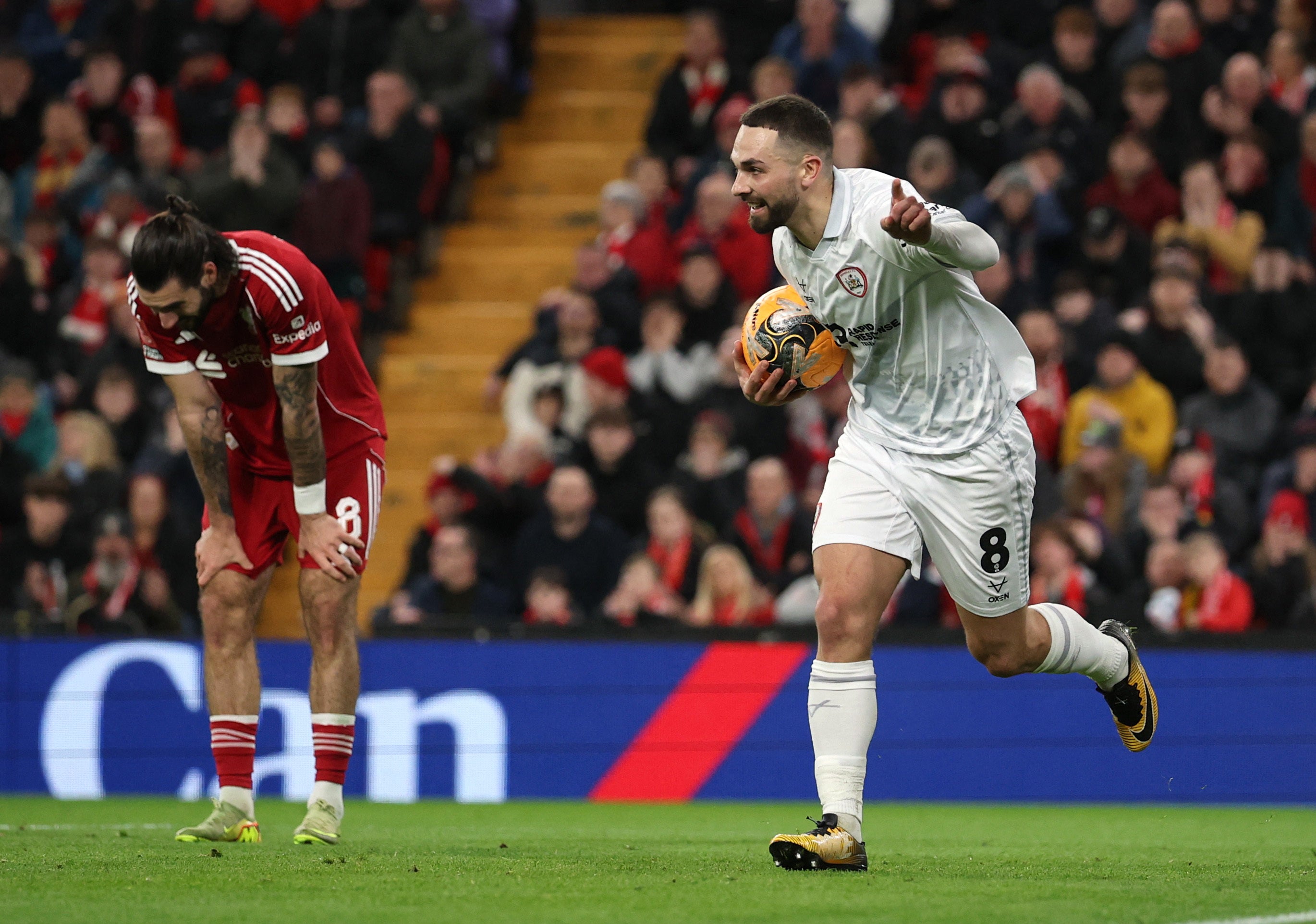 Barnsley boss hits out at ‘disrespectful’ Dominik Szoboszlai after bizarre backheel error
