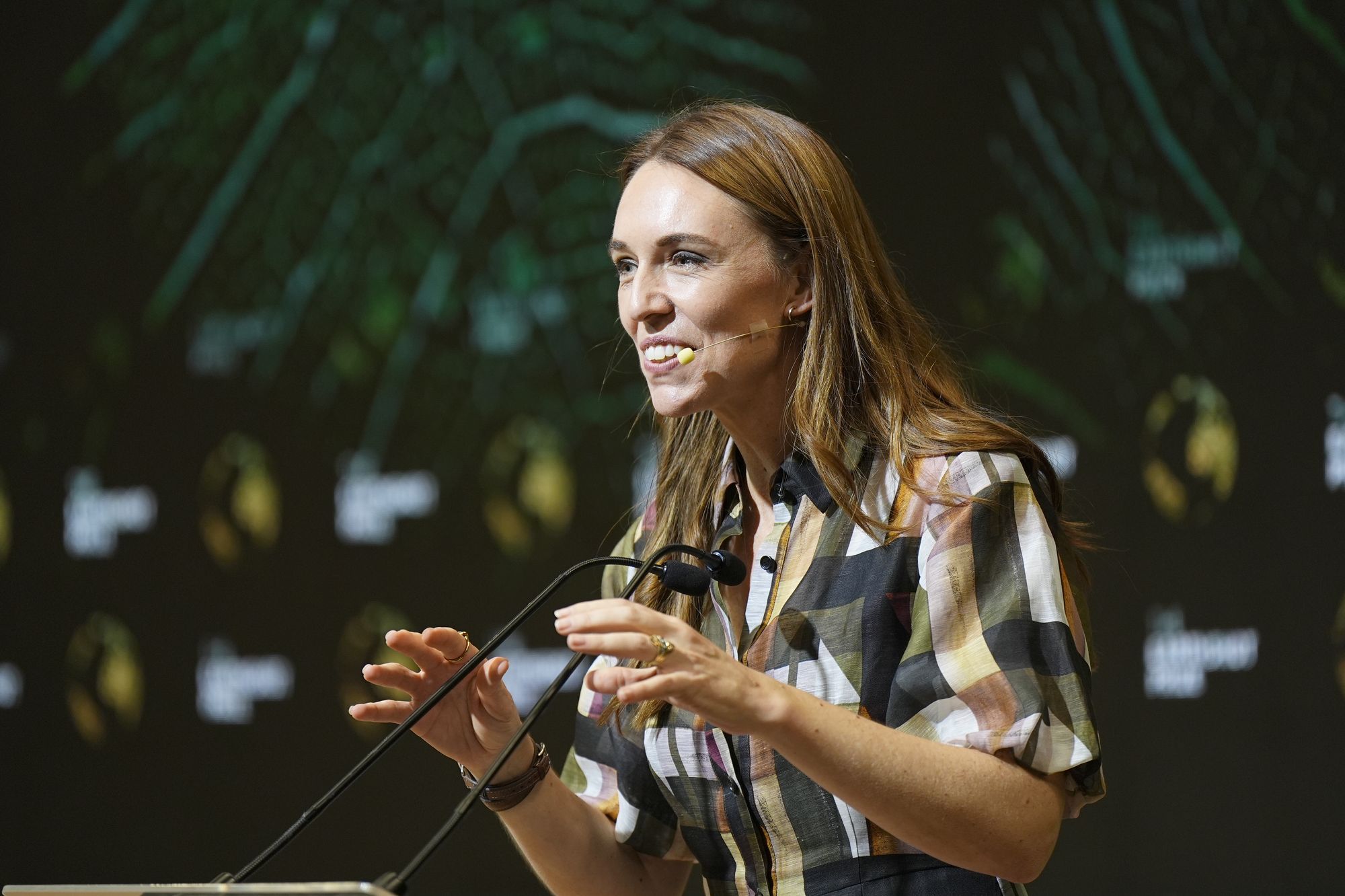 <p>File. Jacinda Ardern attends the Earthshot Prize Summit in Pier Maua, Brazil</p>