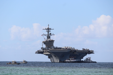 US warships arrive in Middle East amid fears Trump will finally order Iran strike