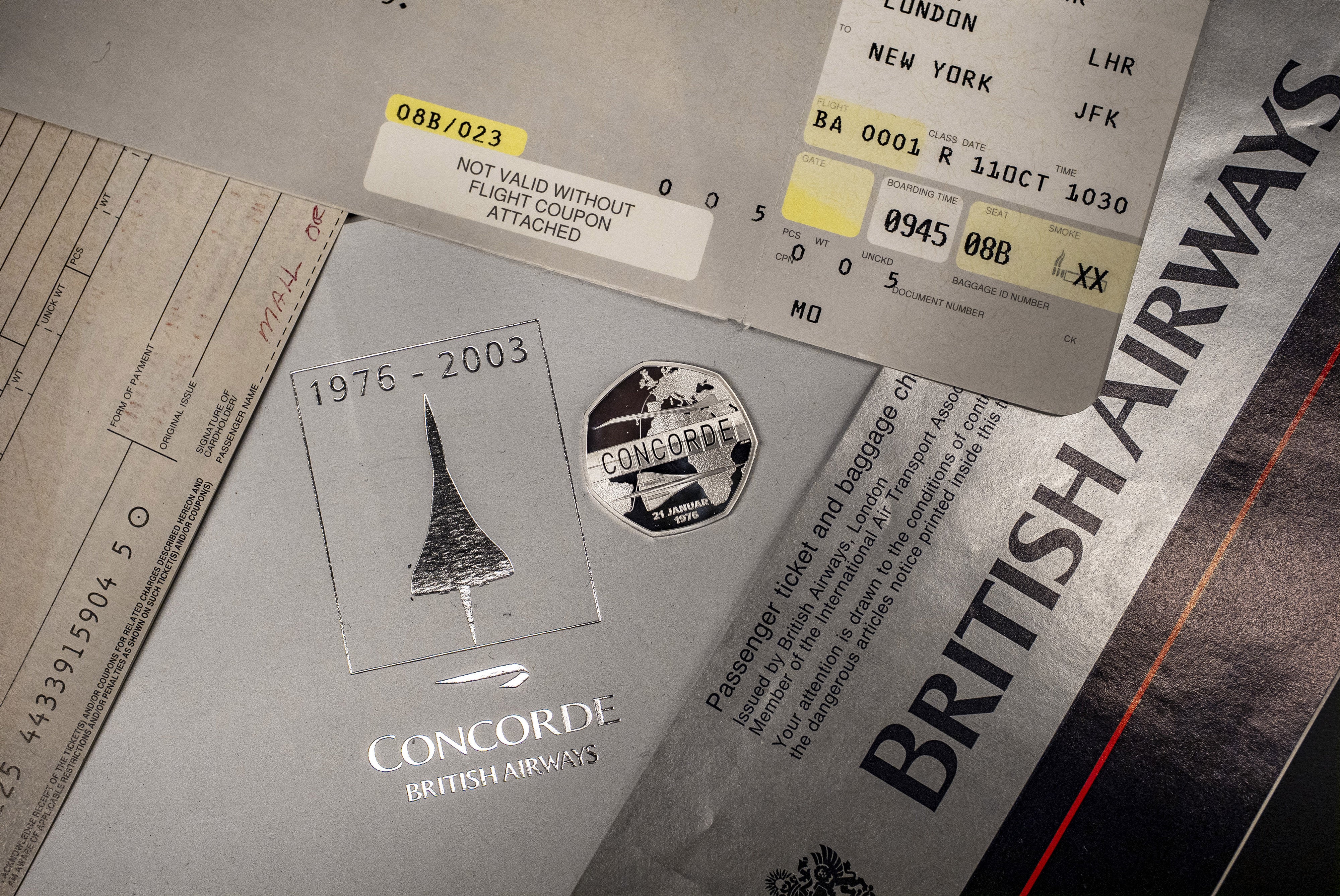 The Concorde 50p coin was made in partnership with British Airways and Airbus