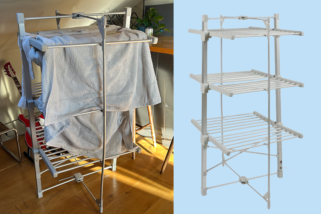 <p>The space-saving design boasts three tiers</p>