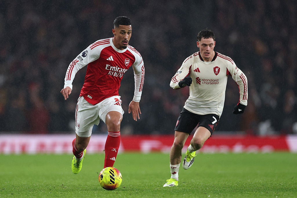 Saliba last featured against Liverpool on 8 January, sitting out the FA Cup win over Portsmouth