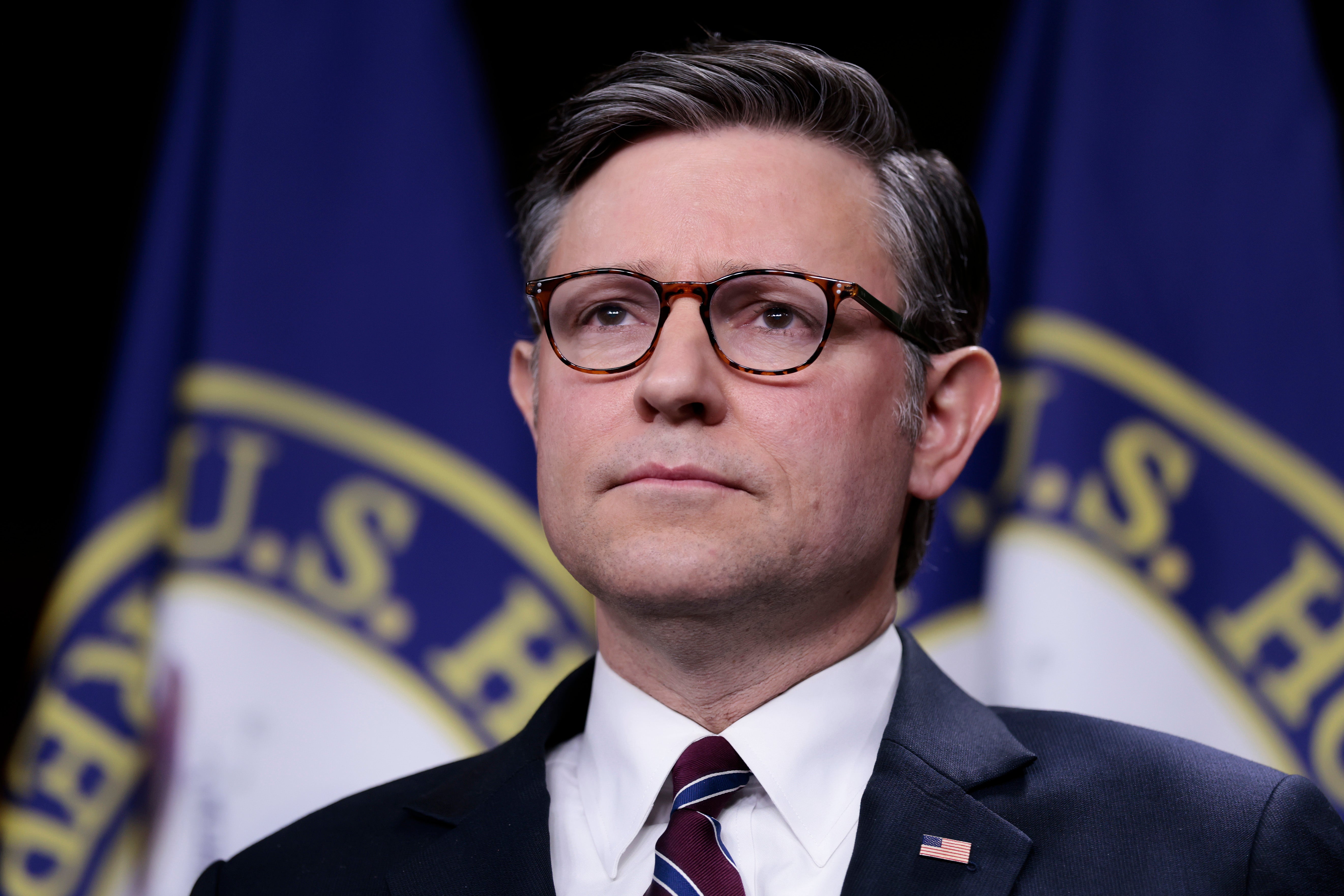 Speaker of the House Mike Johnson said that he would reserve judgment about a supposed criminal probe into Federal Reserve Chairman Jerome Powell