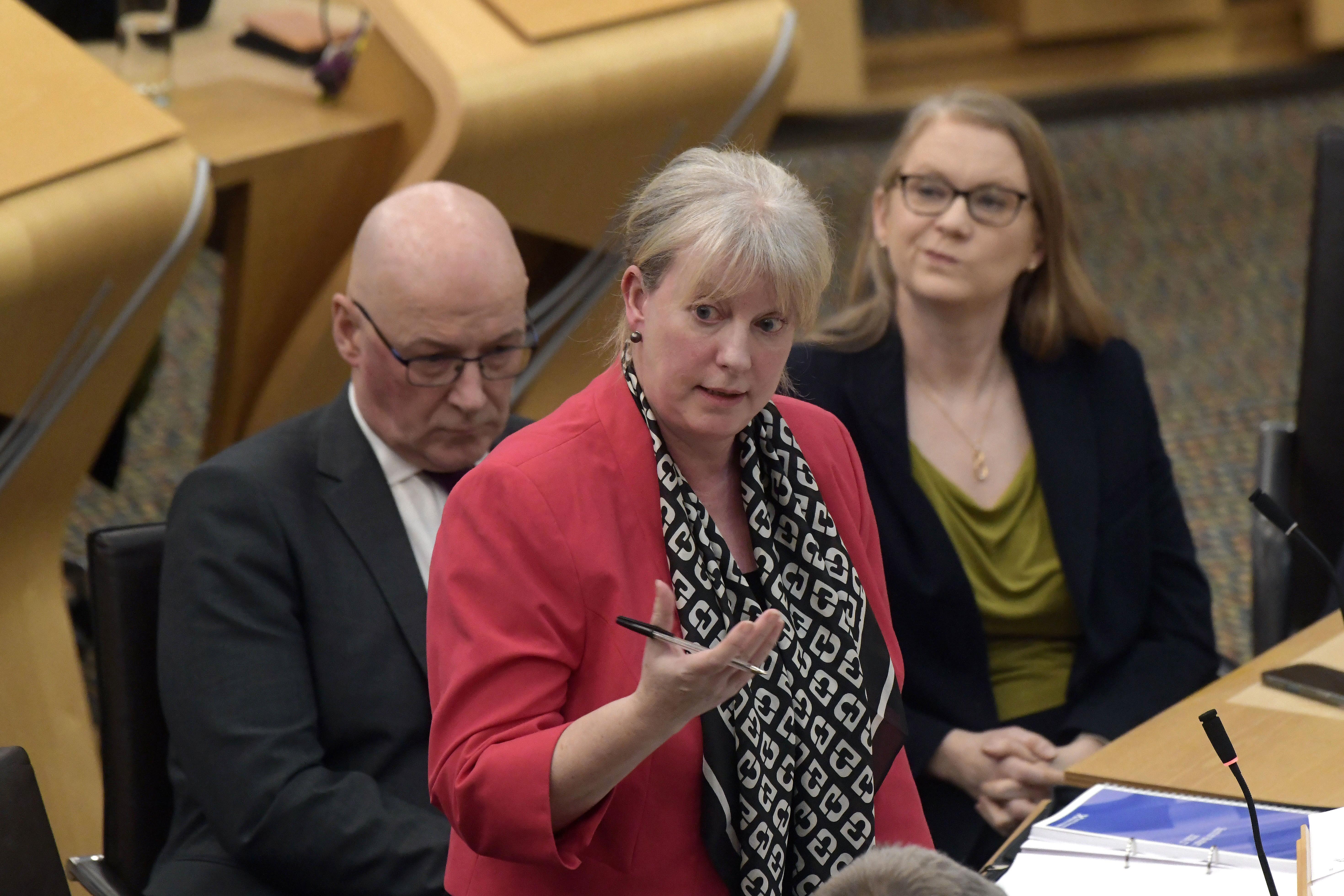Finance Secretary Shona Robison announced the Scottish Government’s draft Budget for 2026-27 at Holyrood on Tuesday (Mike Boyd/PA)