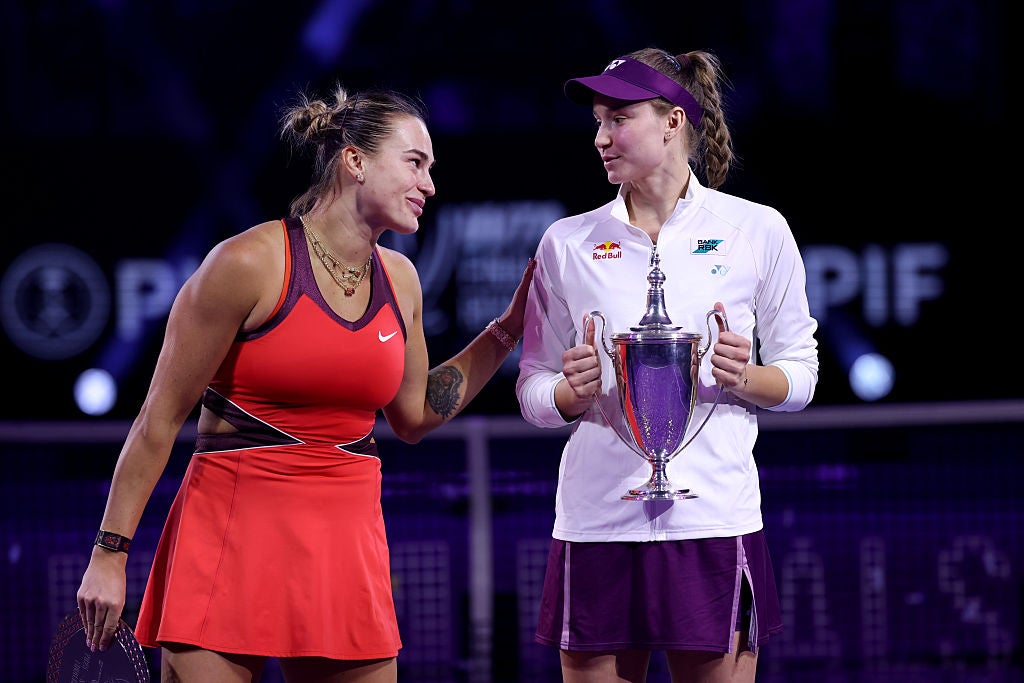 Sabalenka lost in two grand slam finals last season as well as the WTA Finals title match against Rybakina