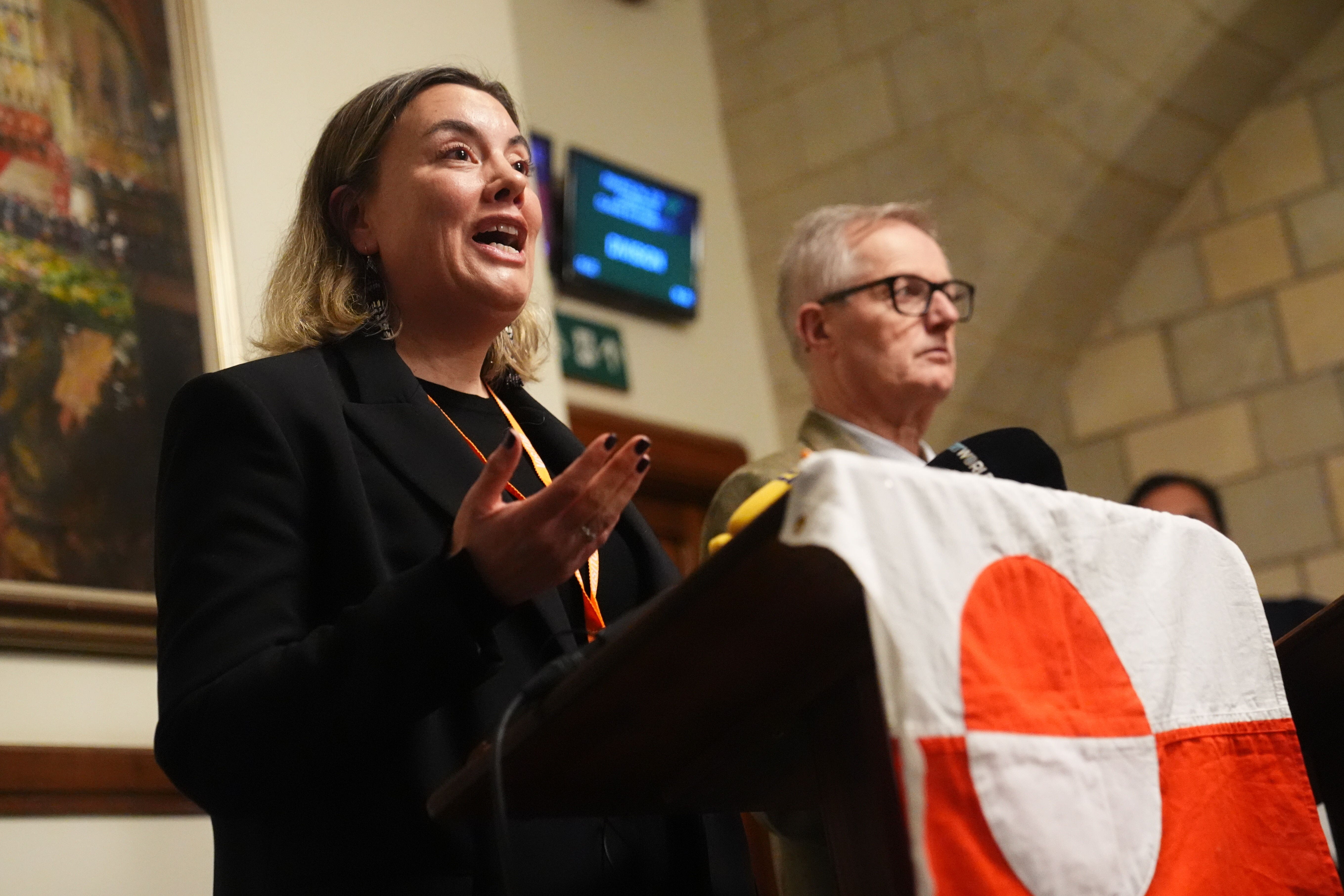 Naaja Nathanielsen said Greenland felt ‘betrayed’ by US demands to annex the territory (James Manning/PA)