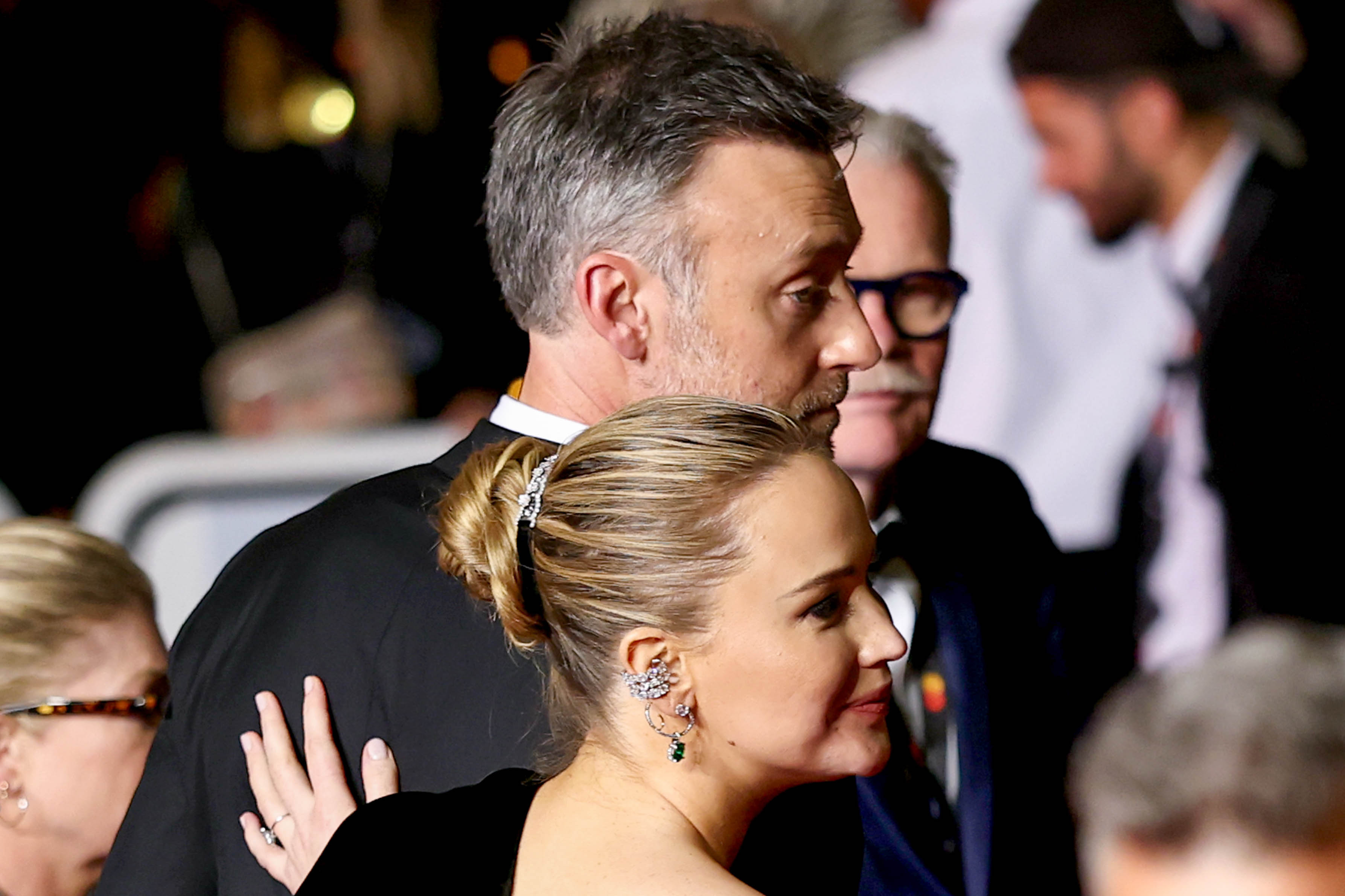 Lawrence and her husband share two sons with their family on a ‘strict schedule’