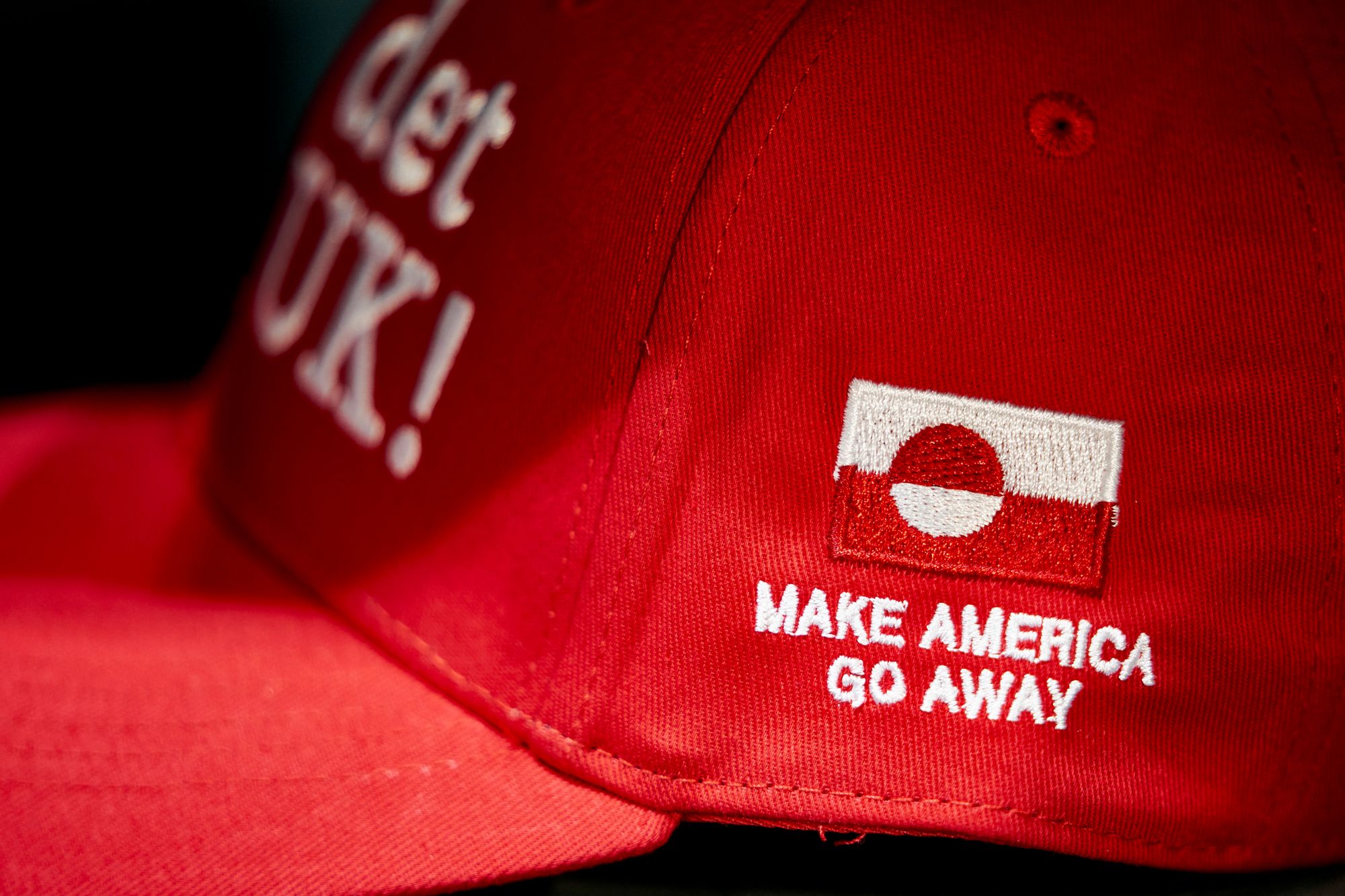 One Greenland resident even made an Anti-MAGA cap with the message ‘Nu er det NUUK!’ and ‘Make America go away’