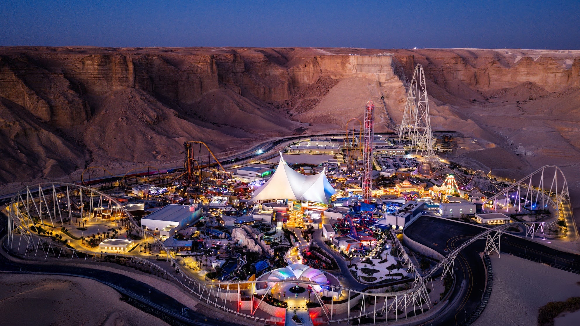 <p>Six Flags Qiddiya City opened its doors on 31 December</p>