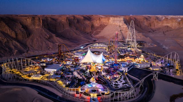 <p>Six Flags Qiddiya City opened its doors on 31 December</p>