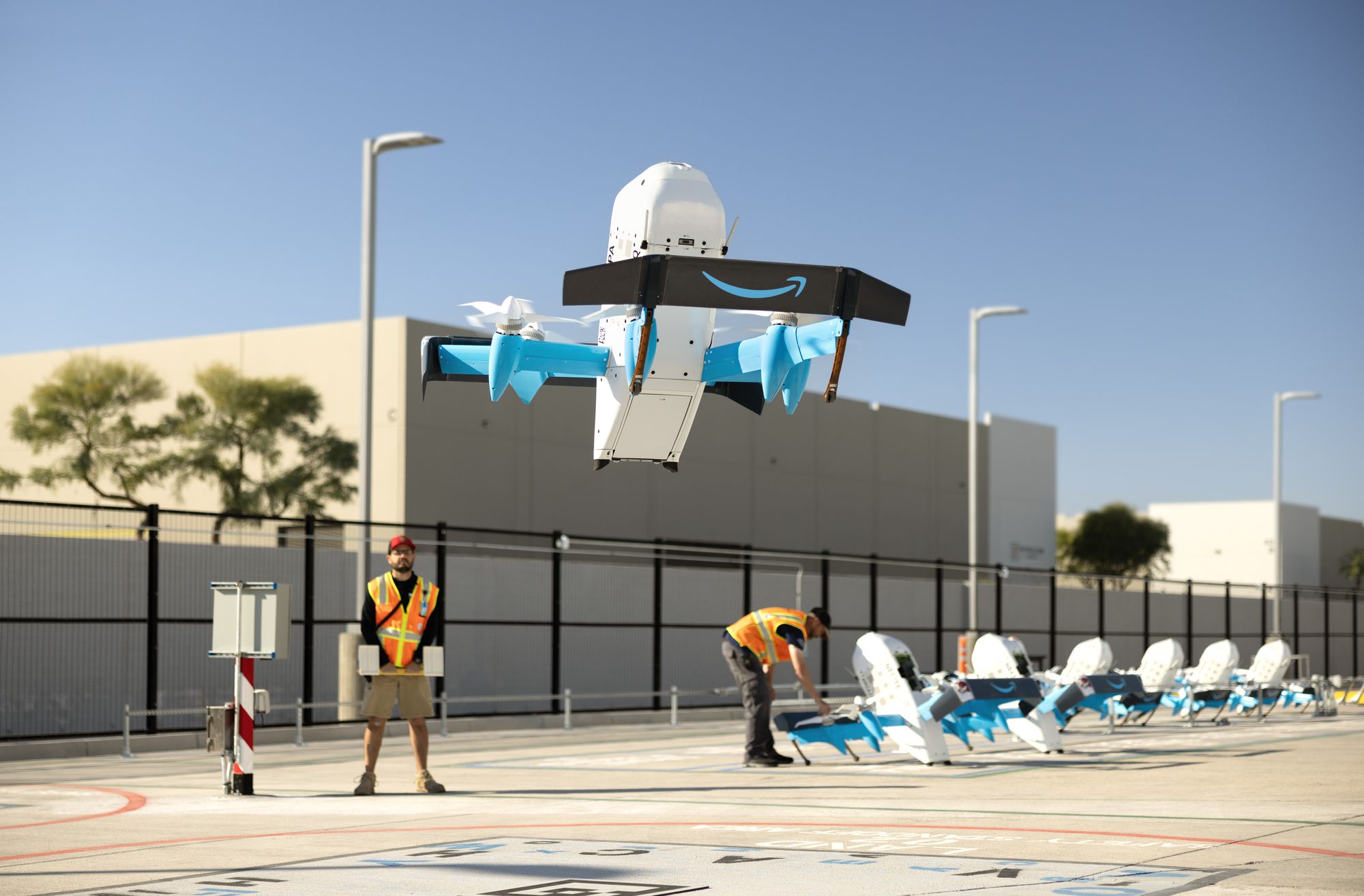 Amazon starts drone flights in ‘next step’ for UK delivery service