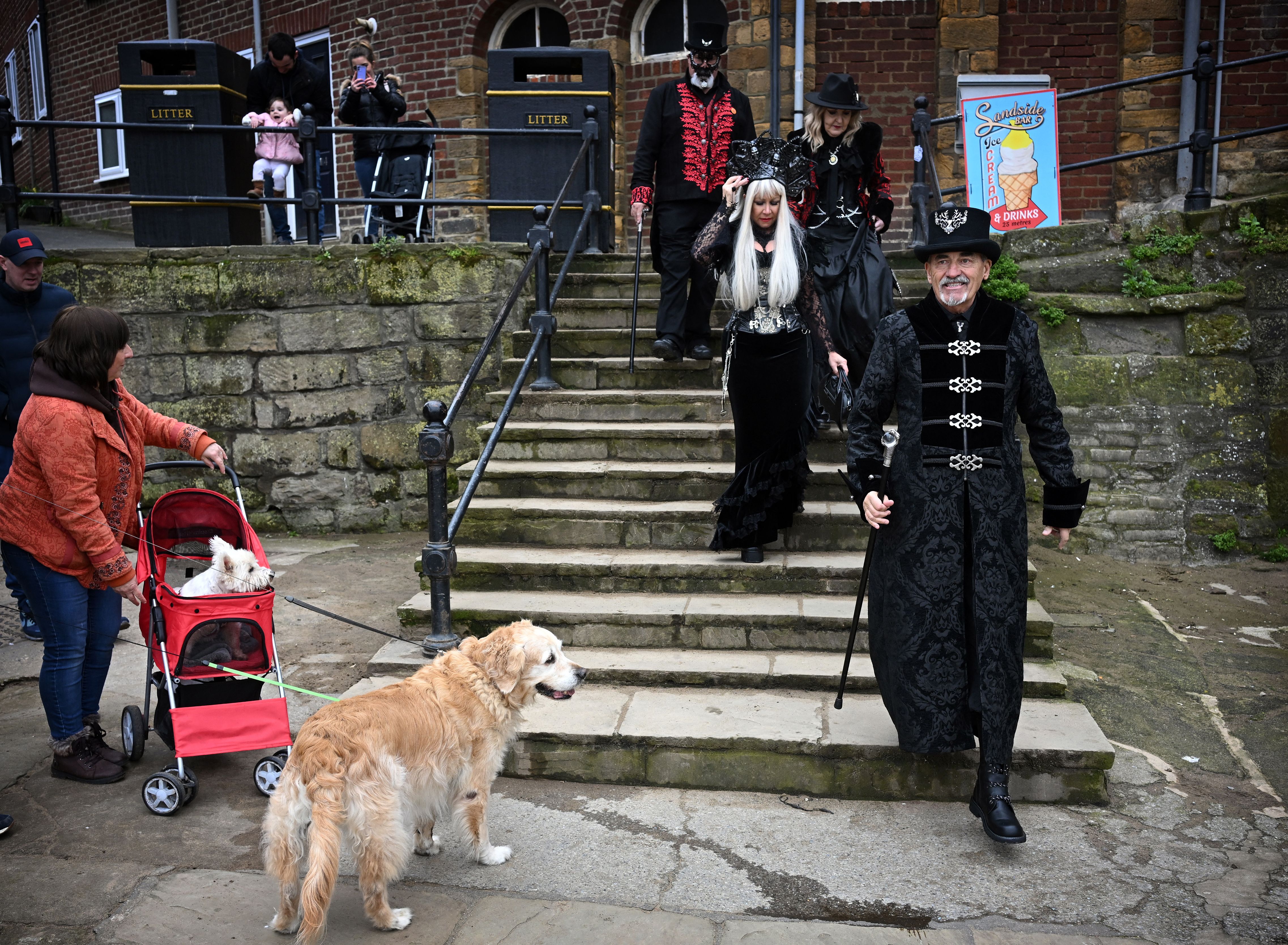 Walking the streets during the Goth Weekend, you’ll come across a lot of witches, pirates, demons and other strange characters.