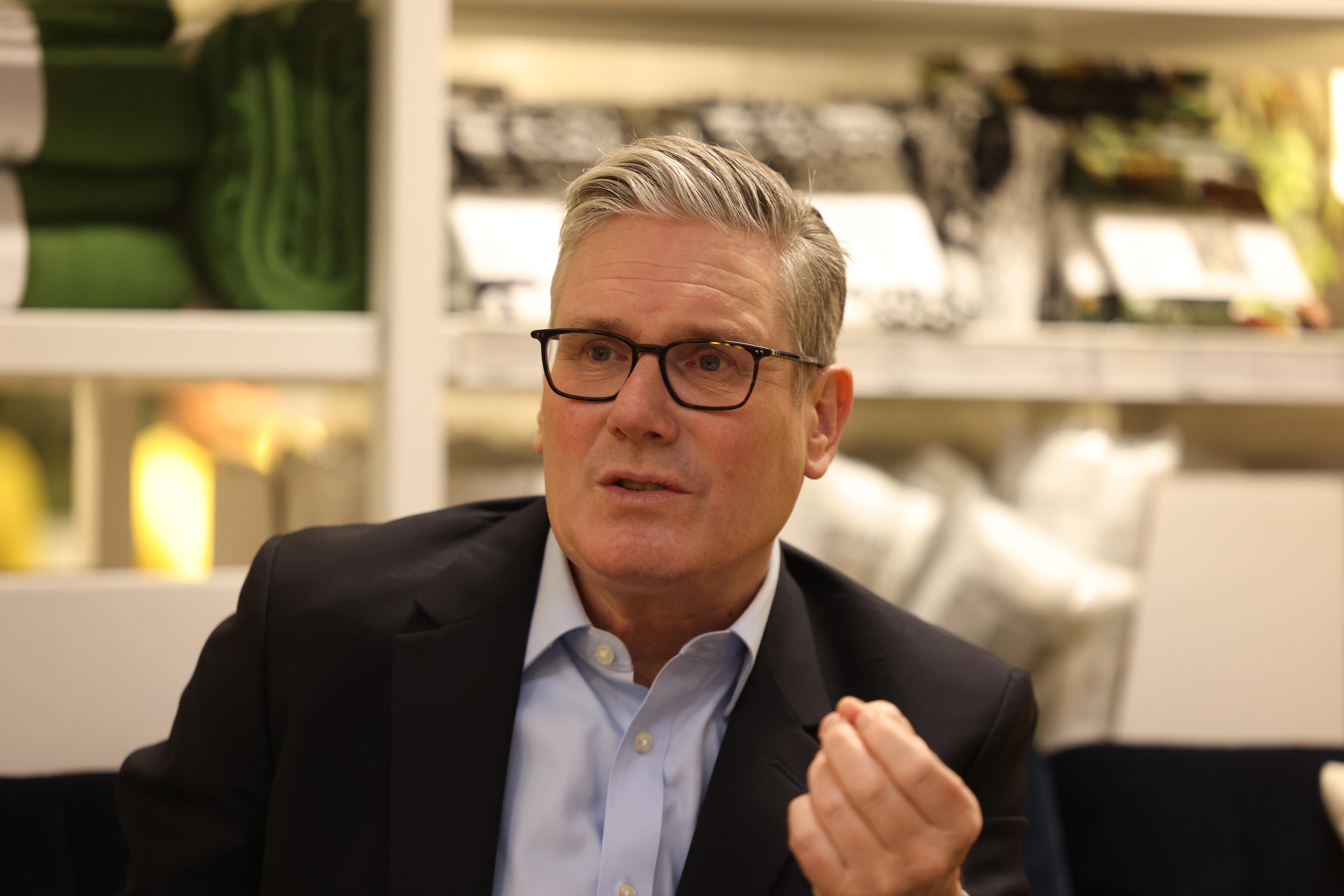 Prime Minister Sir Keir Starmer said the Government is still introducing checks on the right to work in the UK (Ian Vogler/Daily Mirror/PA)