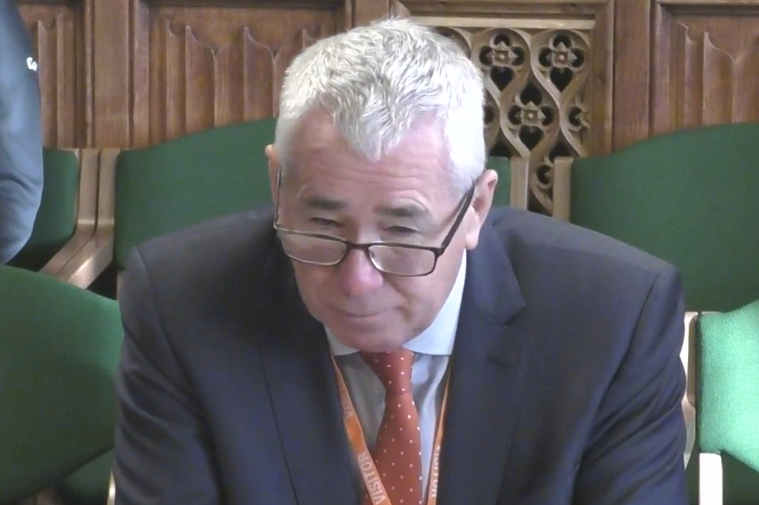 PSNI Chief Constable Jon Boutcher giving evidence to the NI Affairs Committee (UK Parliament/PA)