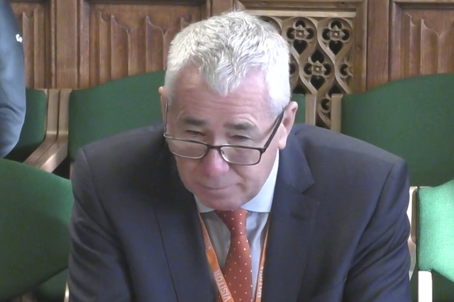 PSNI Chief Constable Jon Boutcher giving evidence to the NI Affairs Committee (UK Parliament/PA)