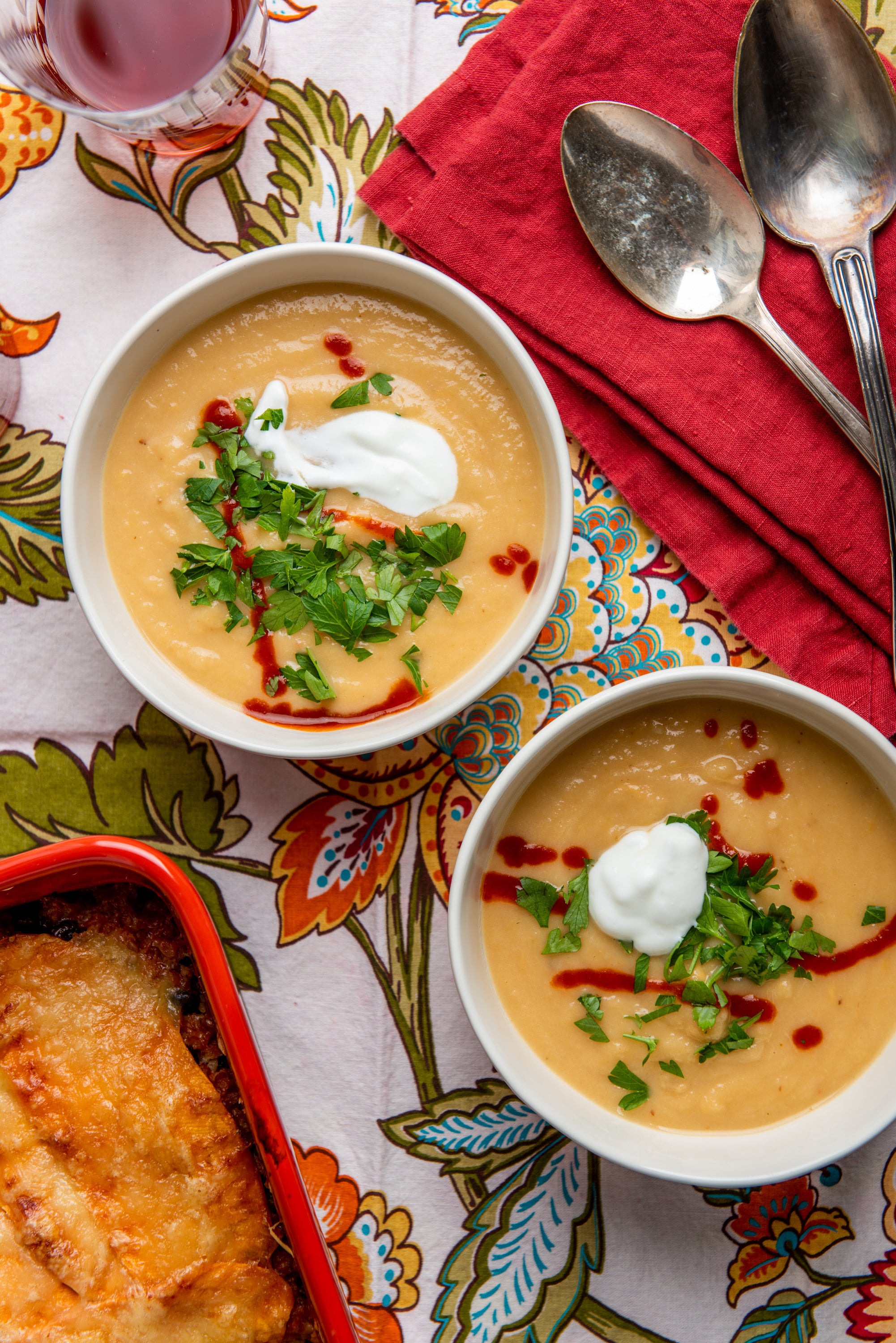 Food - Root Vegetable- Cheddar Soup