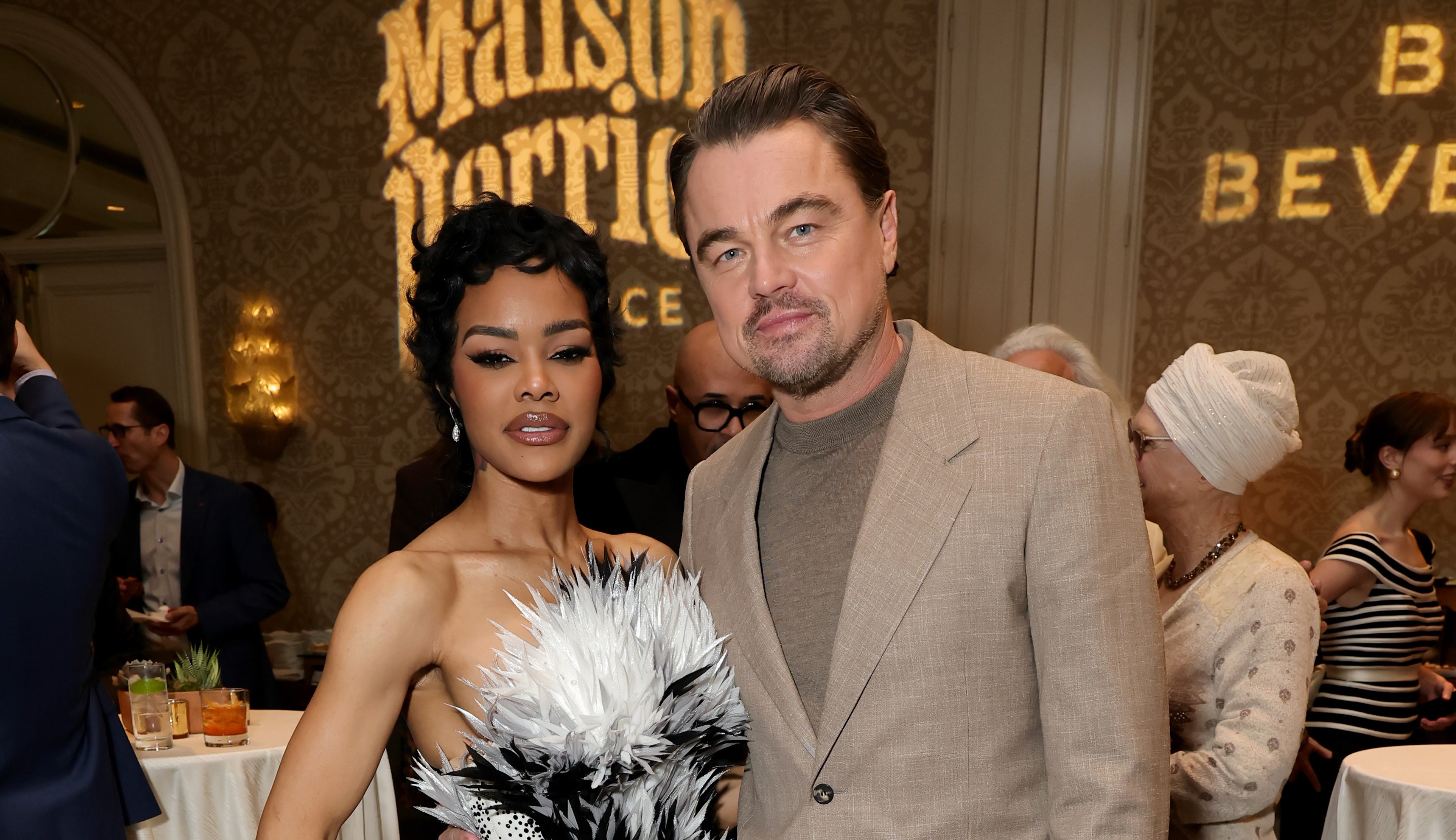<p>Teyana Taylor (left) confirmed that she was on the other end of Leonardo DiCaprio's viral Golden Globes conversation</p>