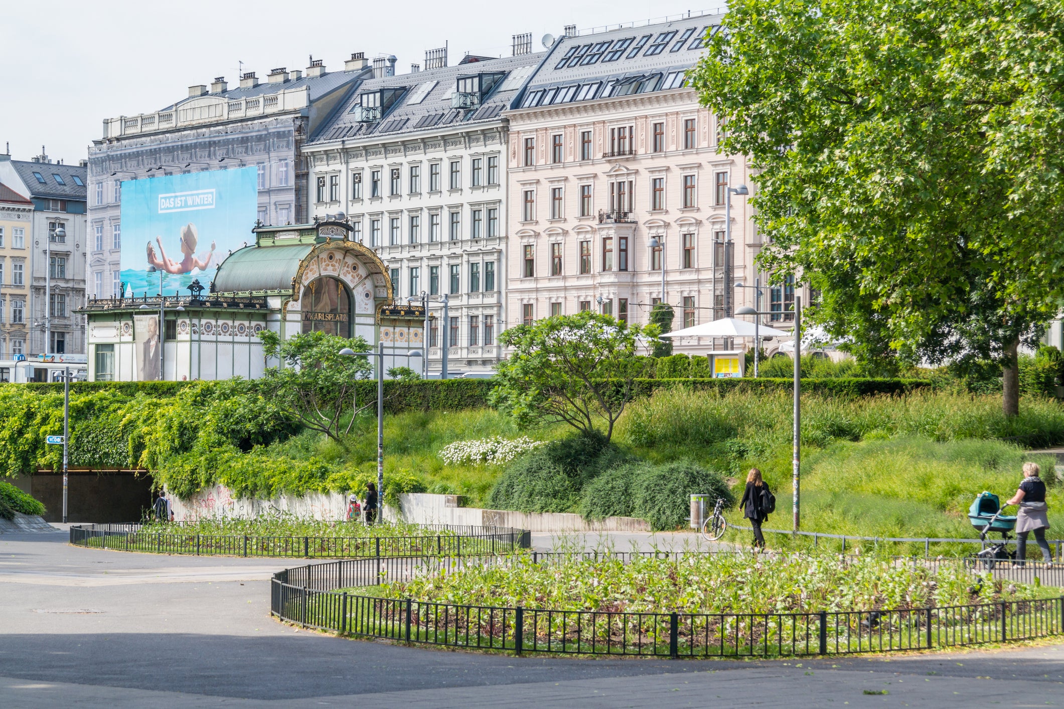 Hotel Kaiserhof Wien sits near Karlsplatz, a vibrant public square in Vienna