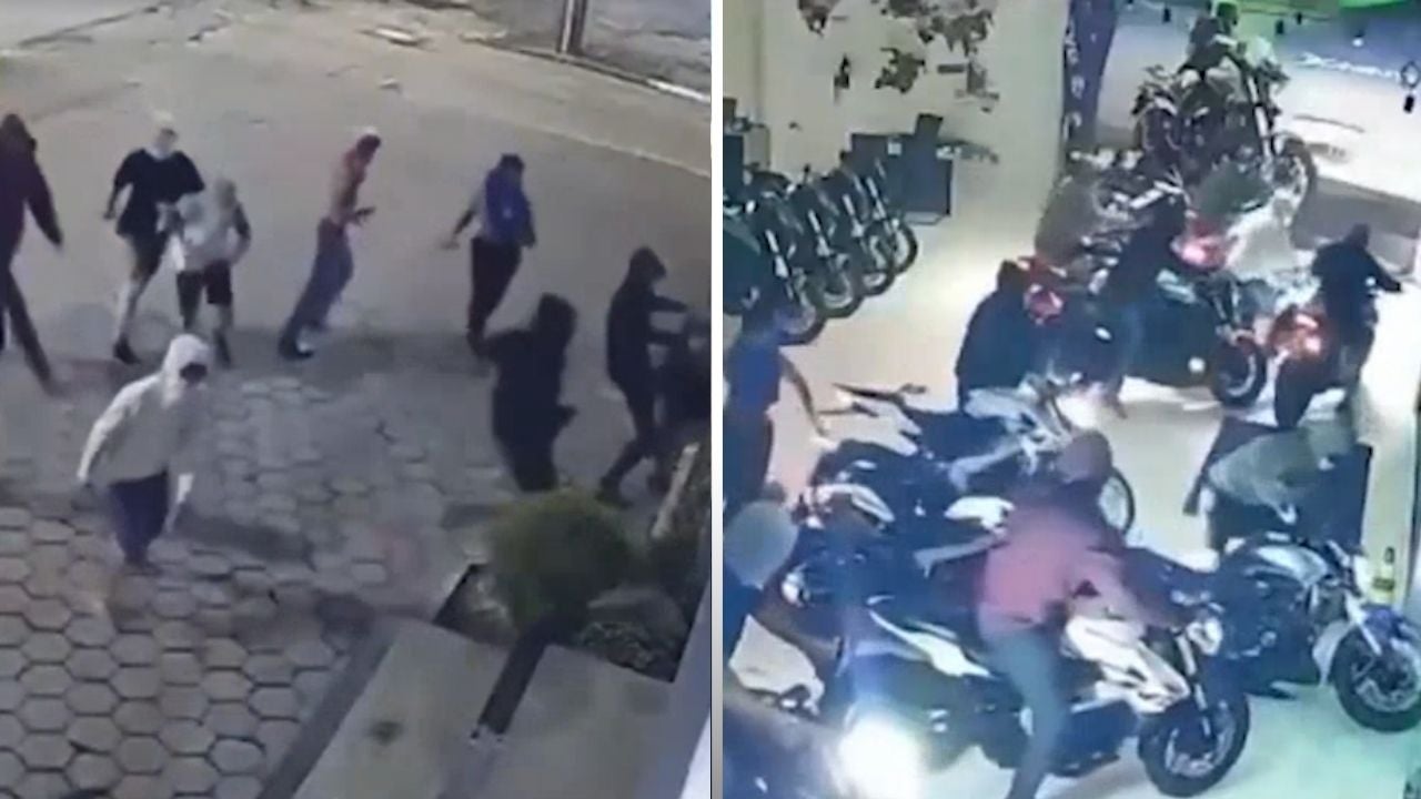 <p>Brazilian motorcycle raid</p>