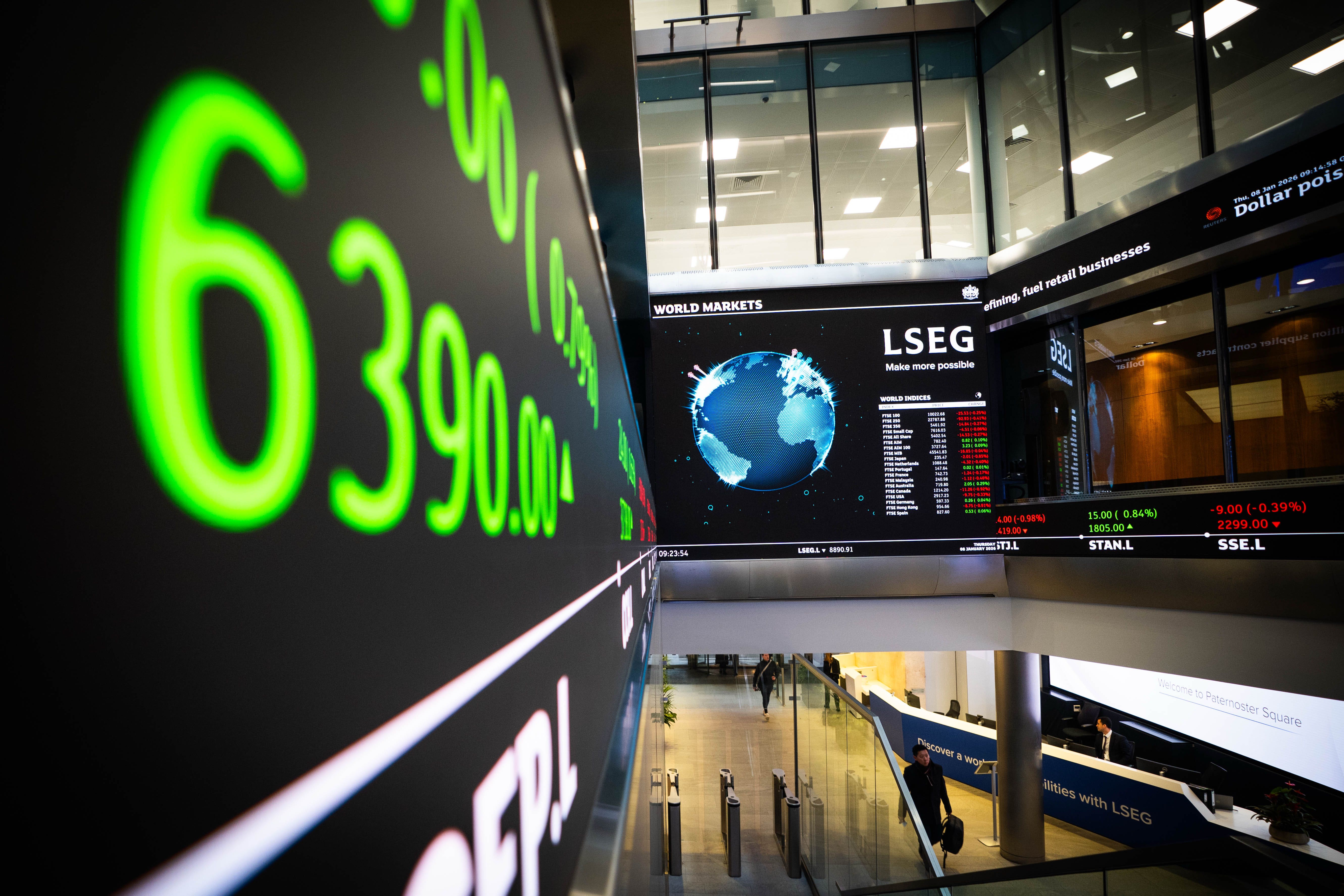 The London Stock Exchange in the City of London (James Manning/PA)