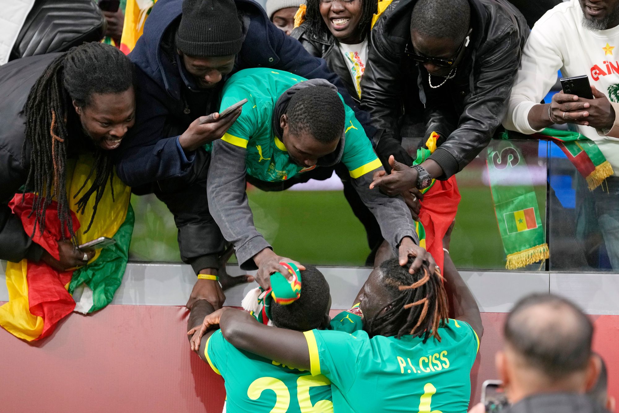There was jubilation at full-time for Senegal, who are into their fourth Afcon final