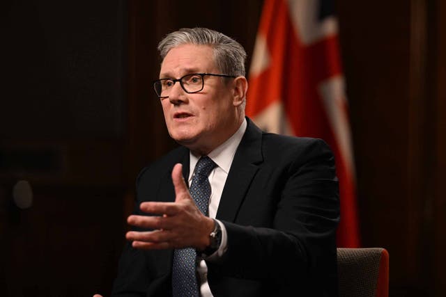 Sir Keir Starmer has said the UK is working with allies on further sanctions for Iran (PA)