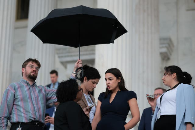 <p>Rep. Alexandria Ocasio-Cortez (D-NY) has spearheaded a bill to ban sexually explicit nonconsensual deepfake images.</p>