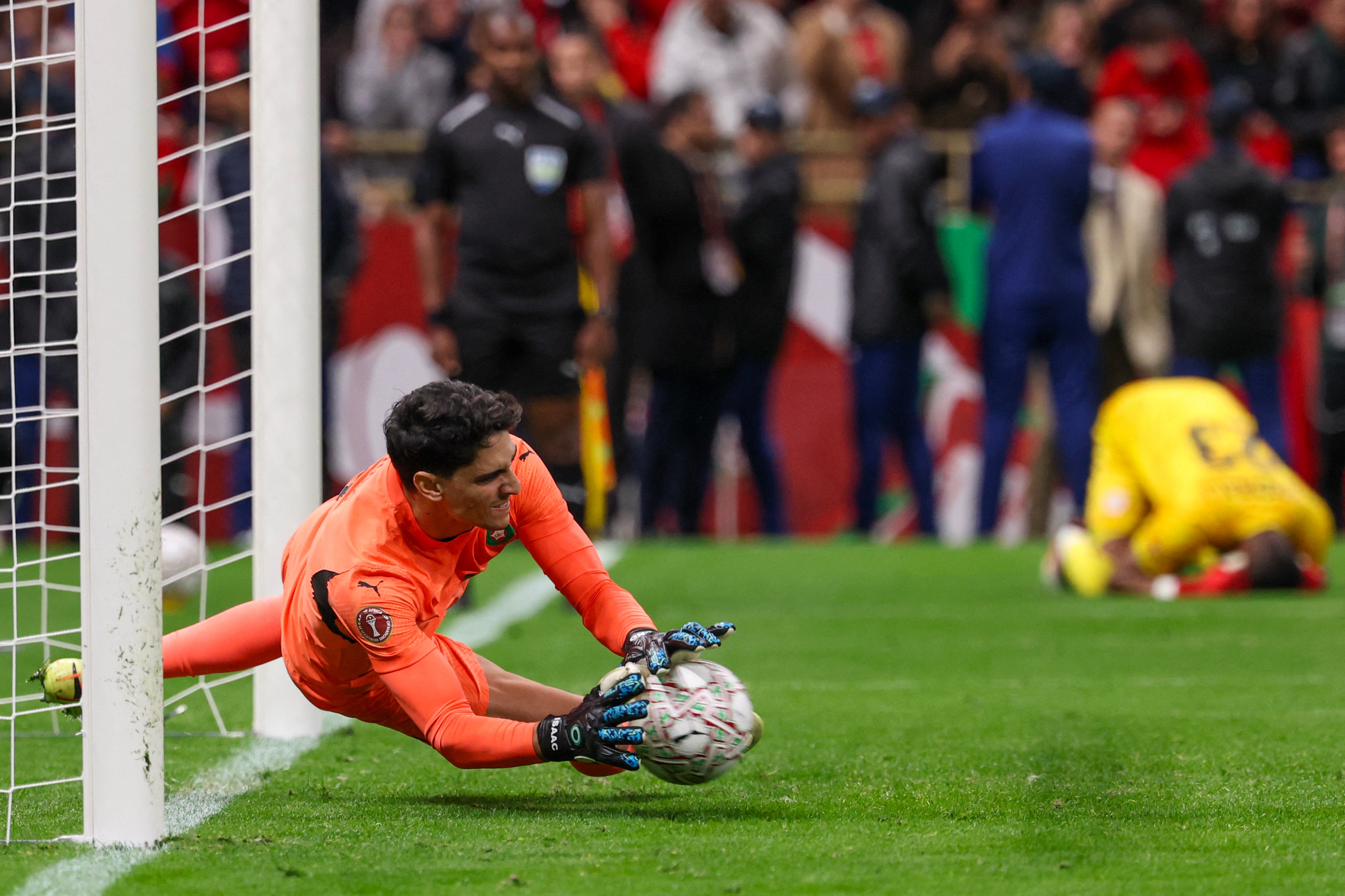 Yassine Bounou saved two penalties in the shootout