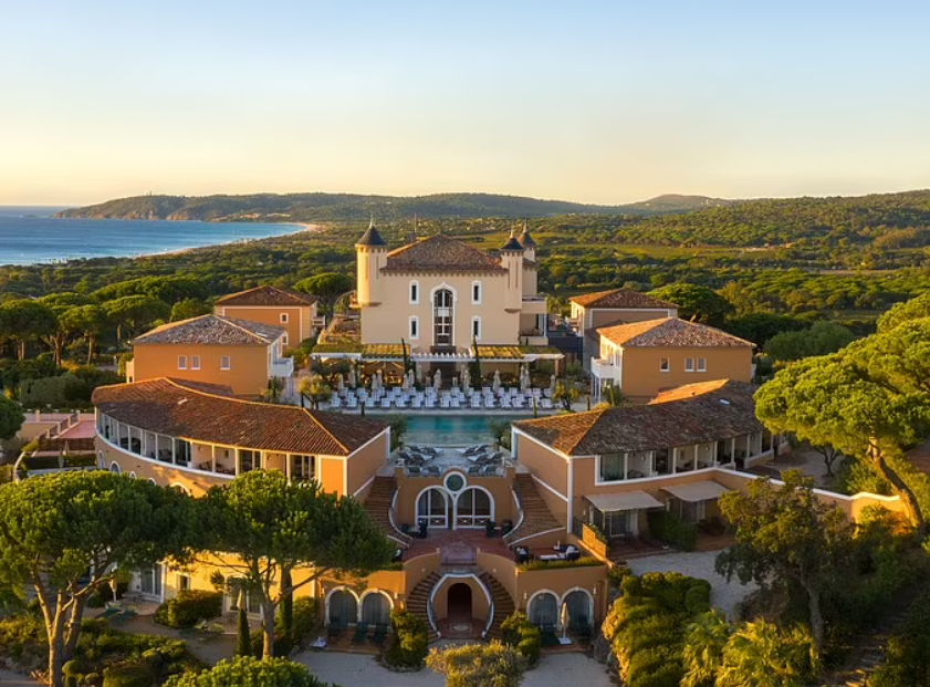 <p>Château de la Messardière was built in 1904 as a wedding gift from cognac merchant Gabriel Dupuy d'Angeac for his daughter Louise and her cavalry officer husband, Henry Brisson de La Messardière </p>