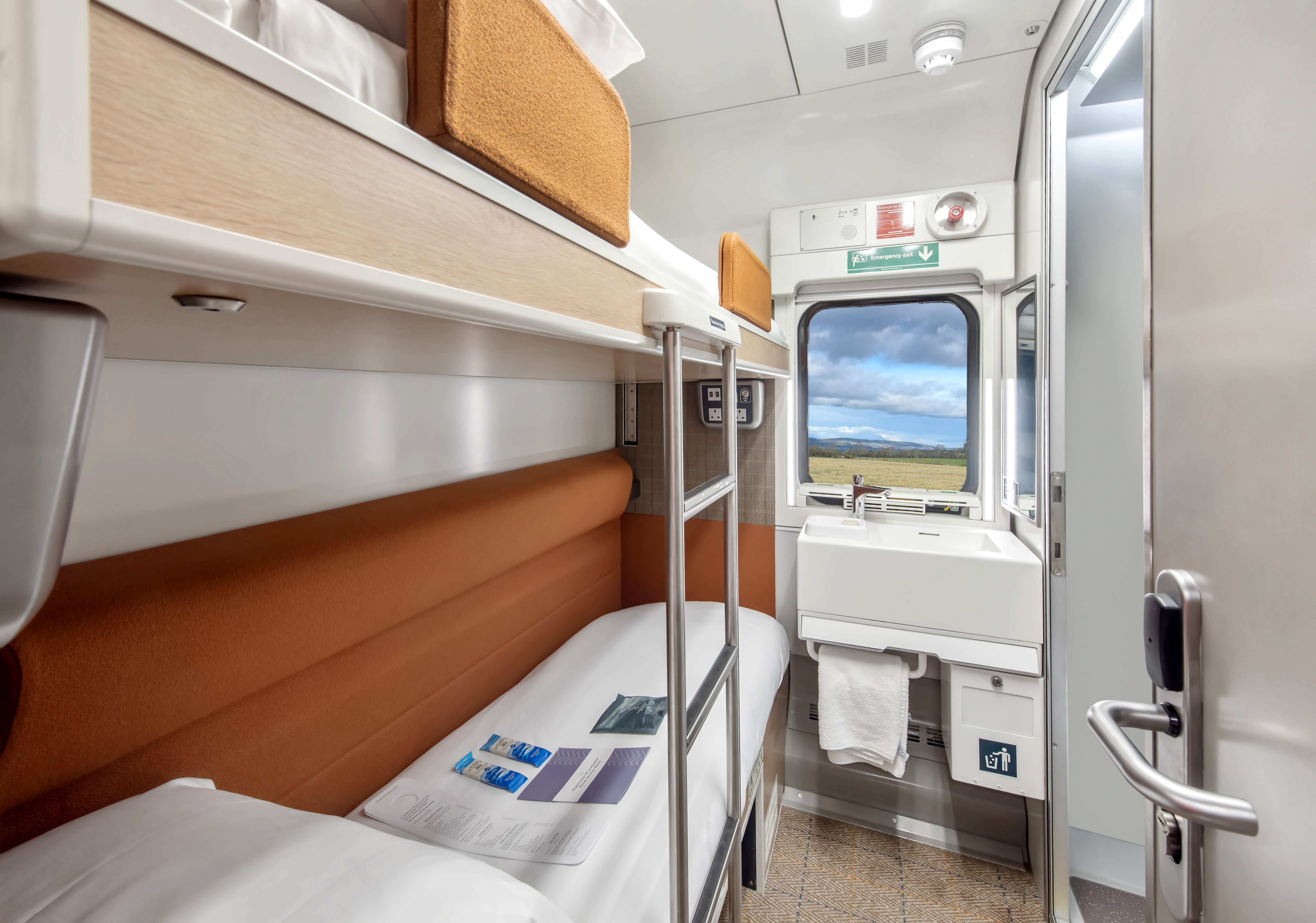 Club en-suite room on the Caledonian Sleeper