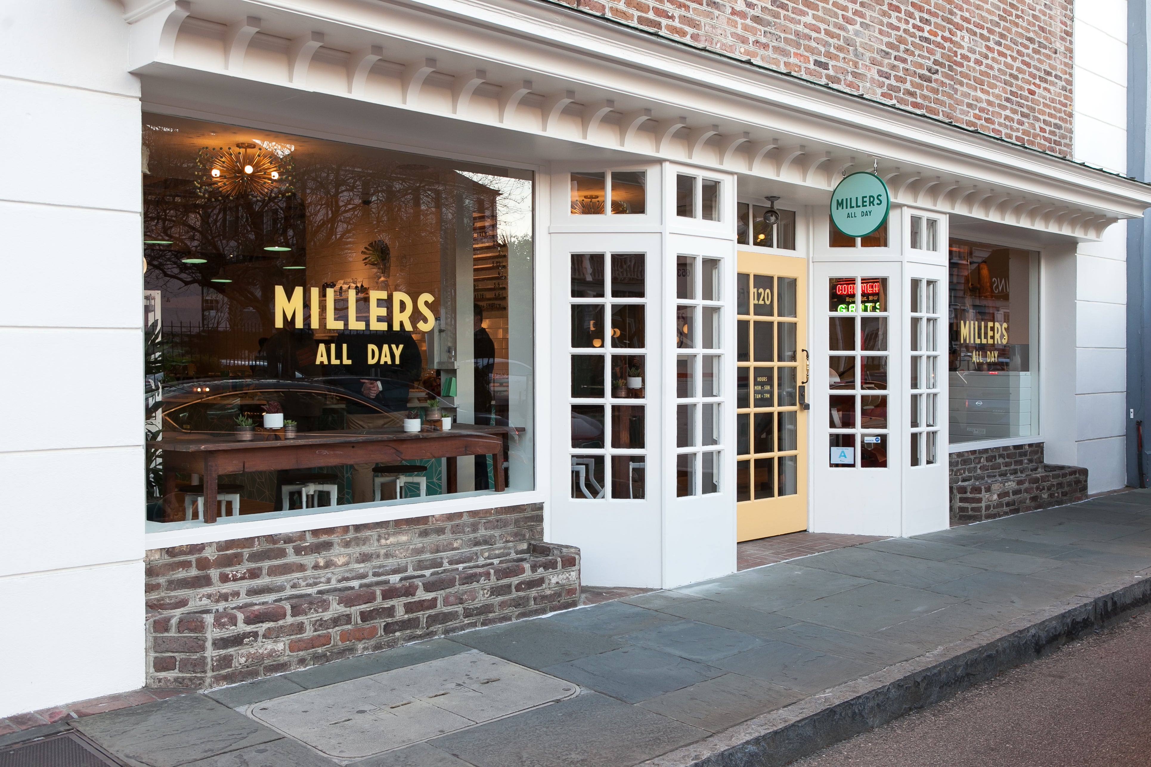 Lines often form around the block to get a table at the popular Miller’s All Day, serving up comforting Southern fare