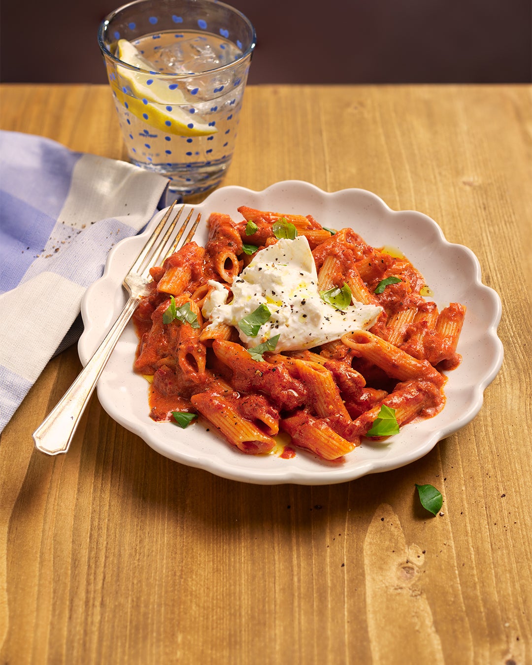 Premium ’nduja and burrata do the heavy lifting here, proving a single star ingredient can elevate store-cupboard carbs