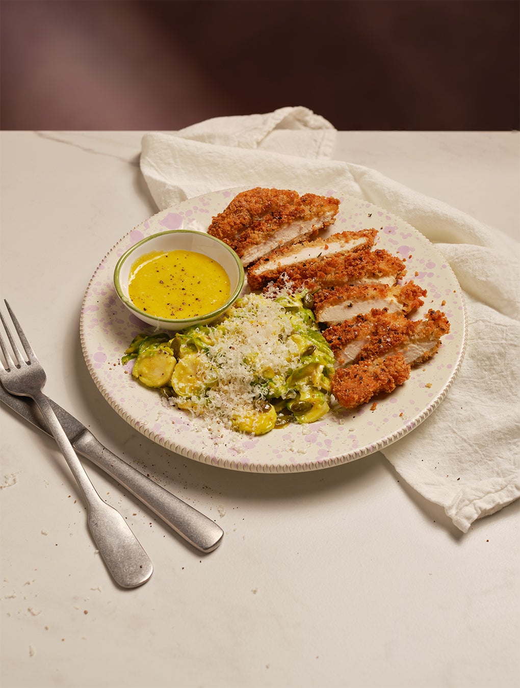 A small-plates-style Caesar powered by good eggs and olive oil, not expensive greens or fancy croutons