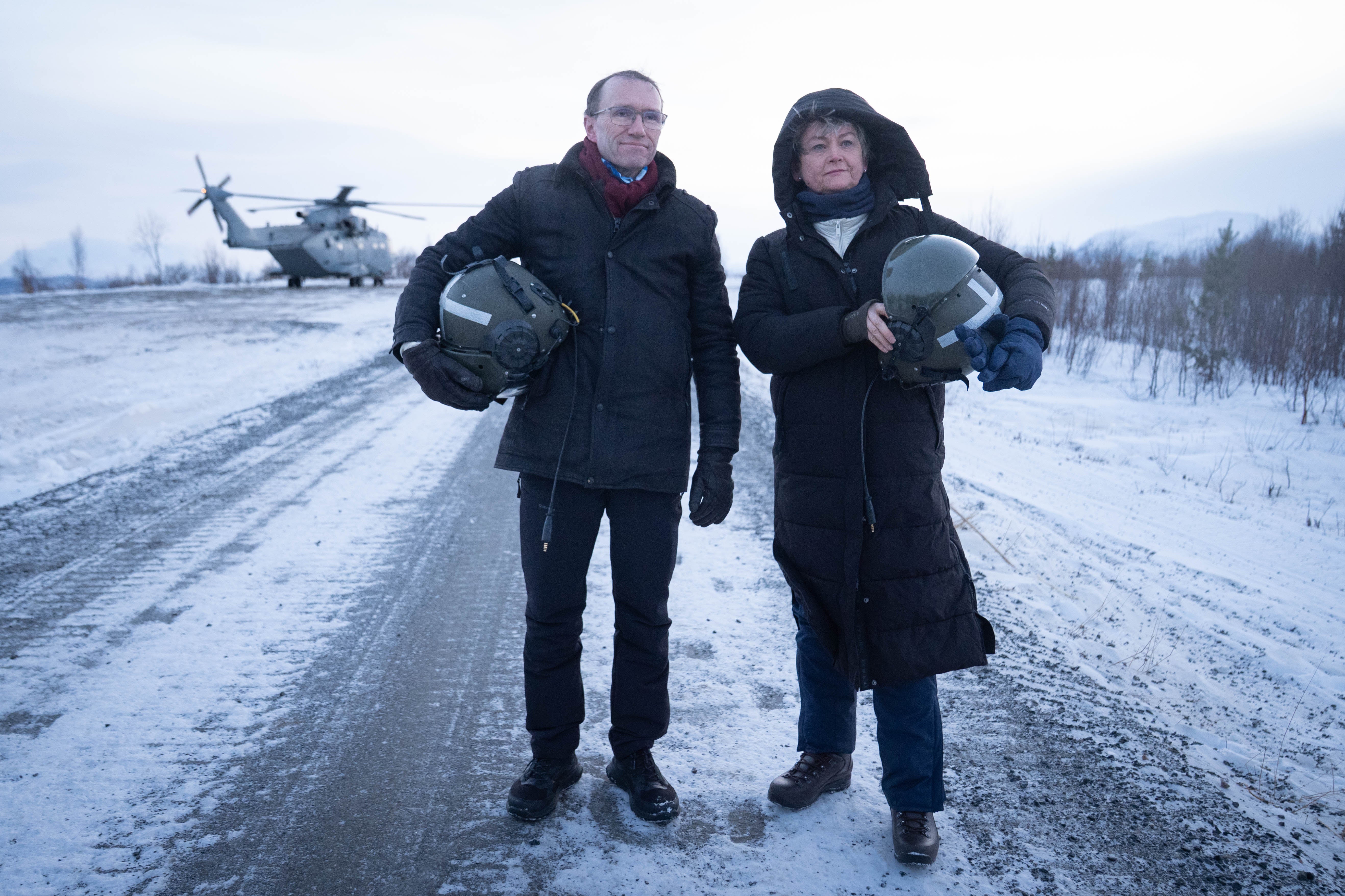 Foreign Secretary Yvette Cooper during her visit to Norway to discuss Russian and Chinese threats to the Arctic and Nato's presence in the region.