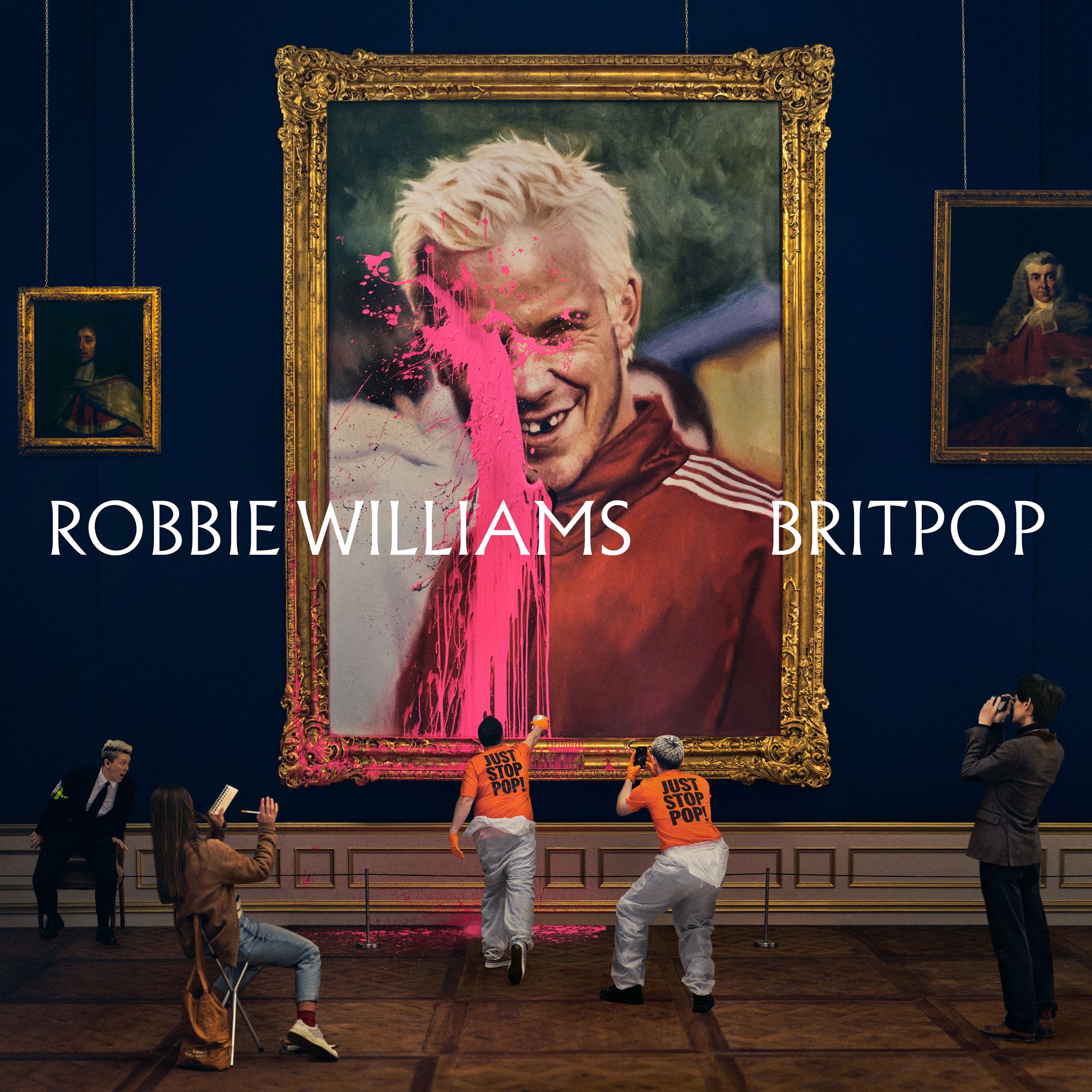 Artwork for Robbie Williams's album 'Britpop'